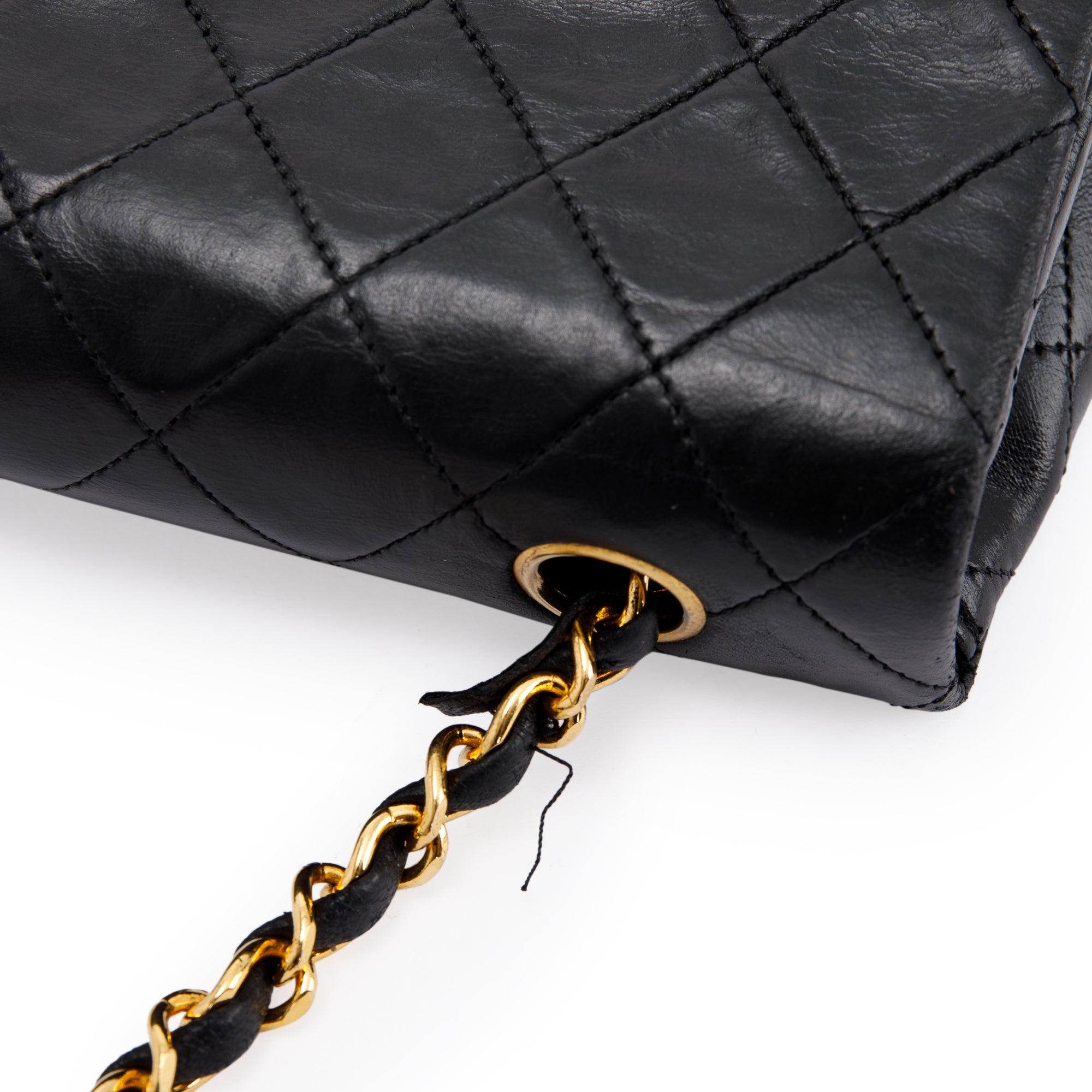 Chanel Vintage Small Quilted Flap Bag w/ Authenticity Card