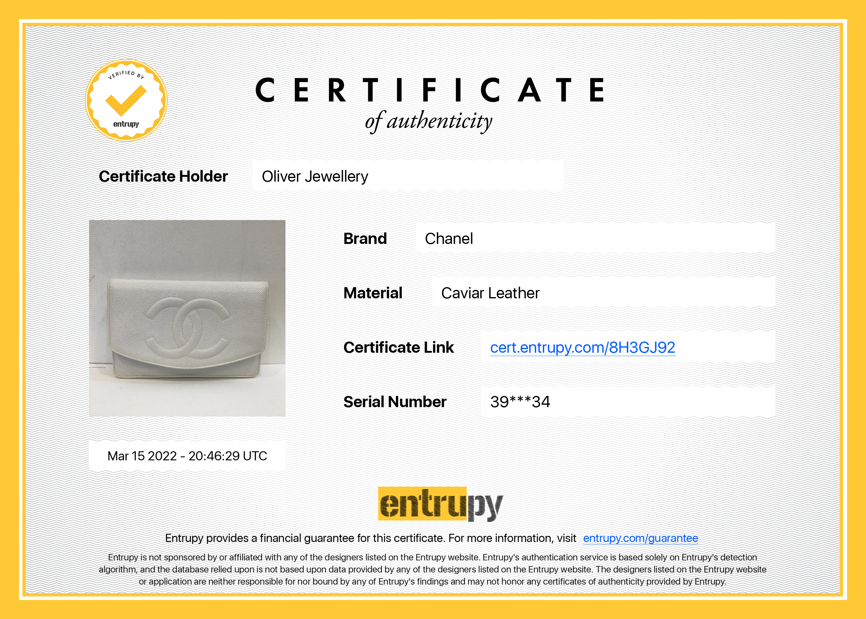 Chanel Vintage Timeless Wallet on Chain w/ Box