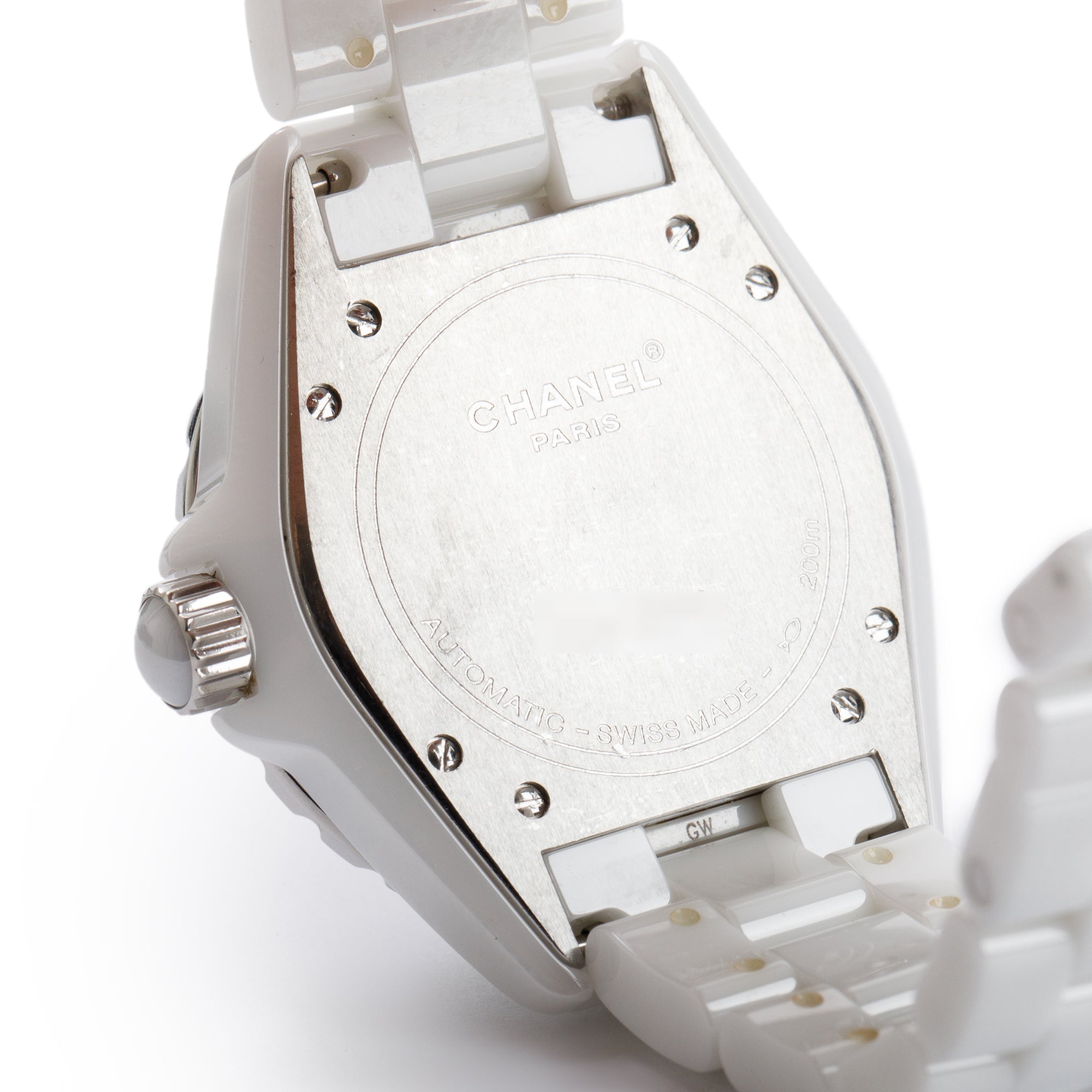 Chanel White Ceramic 39 MM J12 Automatic Watch