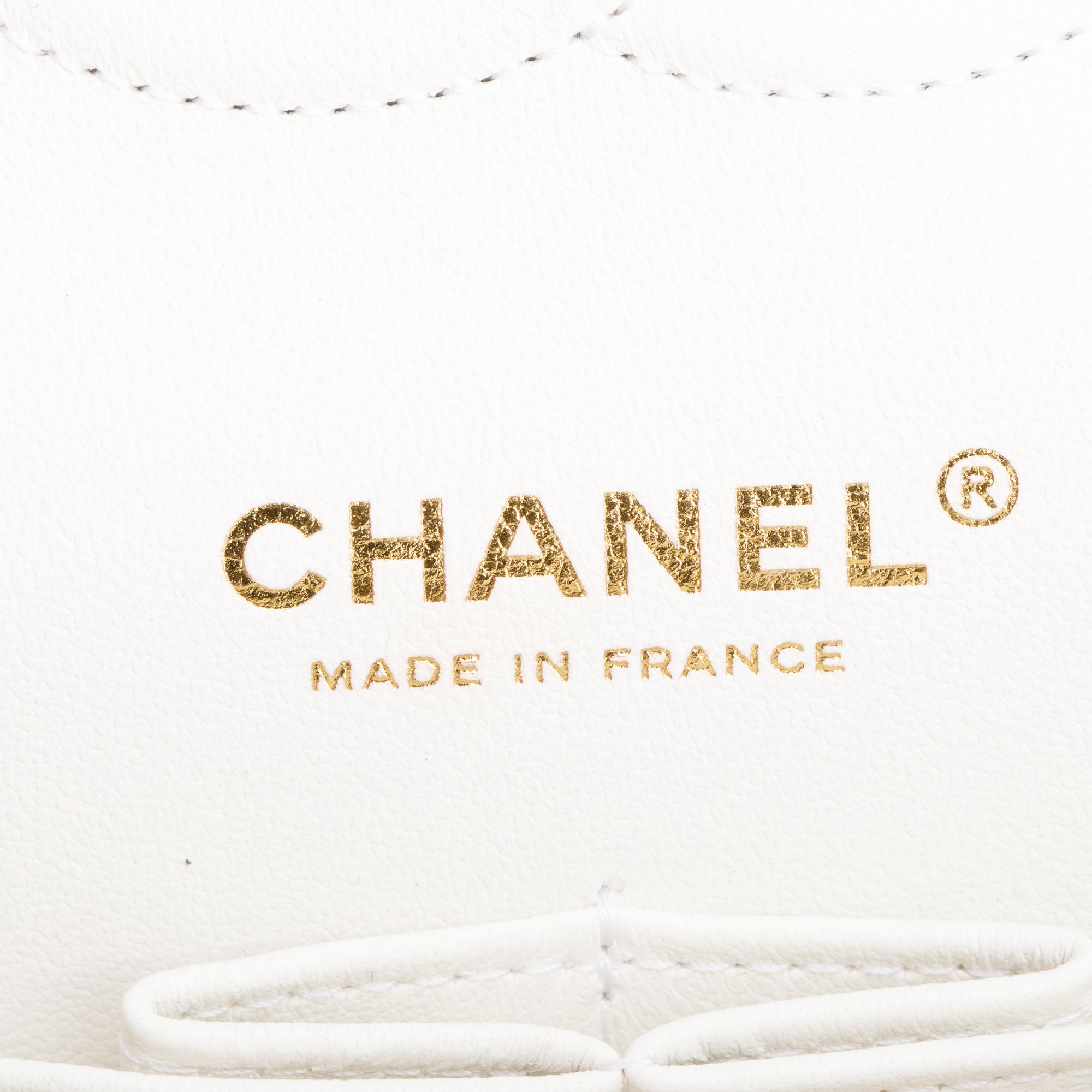 Chanel White Quilted Caviar Leather Classic Medium Double Flap Bag w/ Box