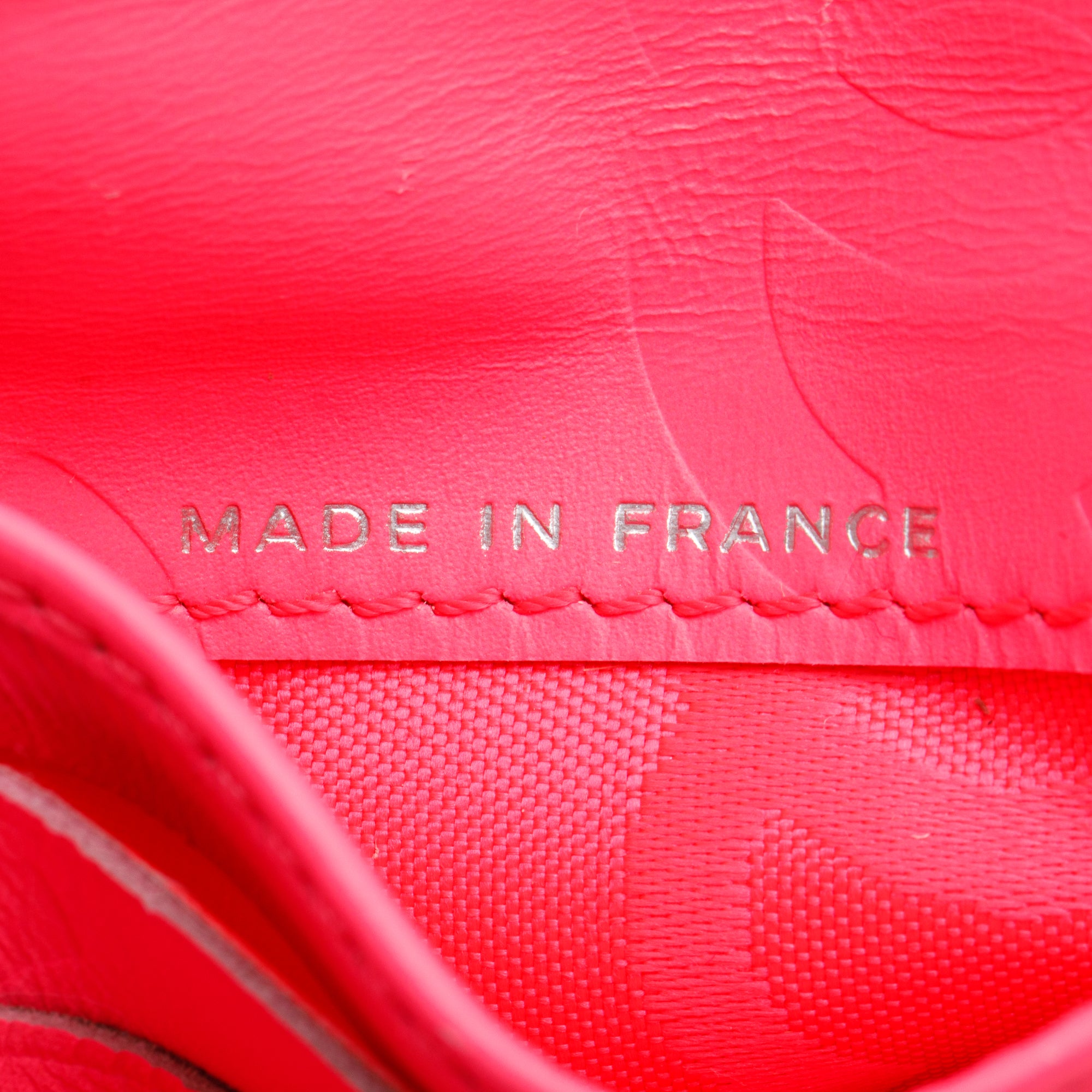 Chanel White/Black Quilted Lambskin Leather Ligne Cambon French Compact Wallet