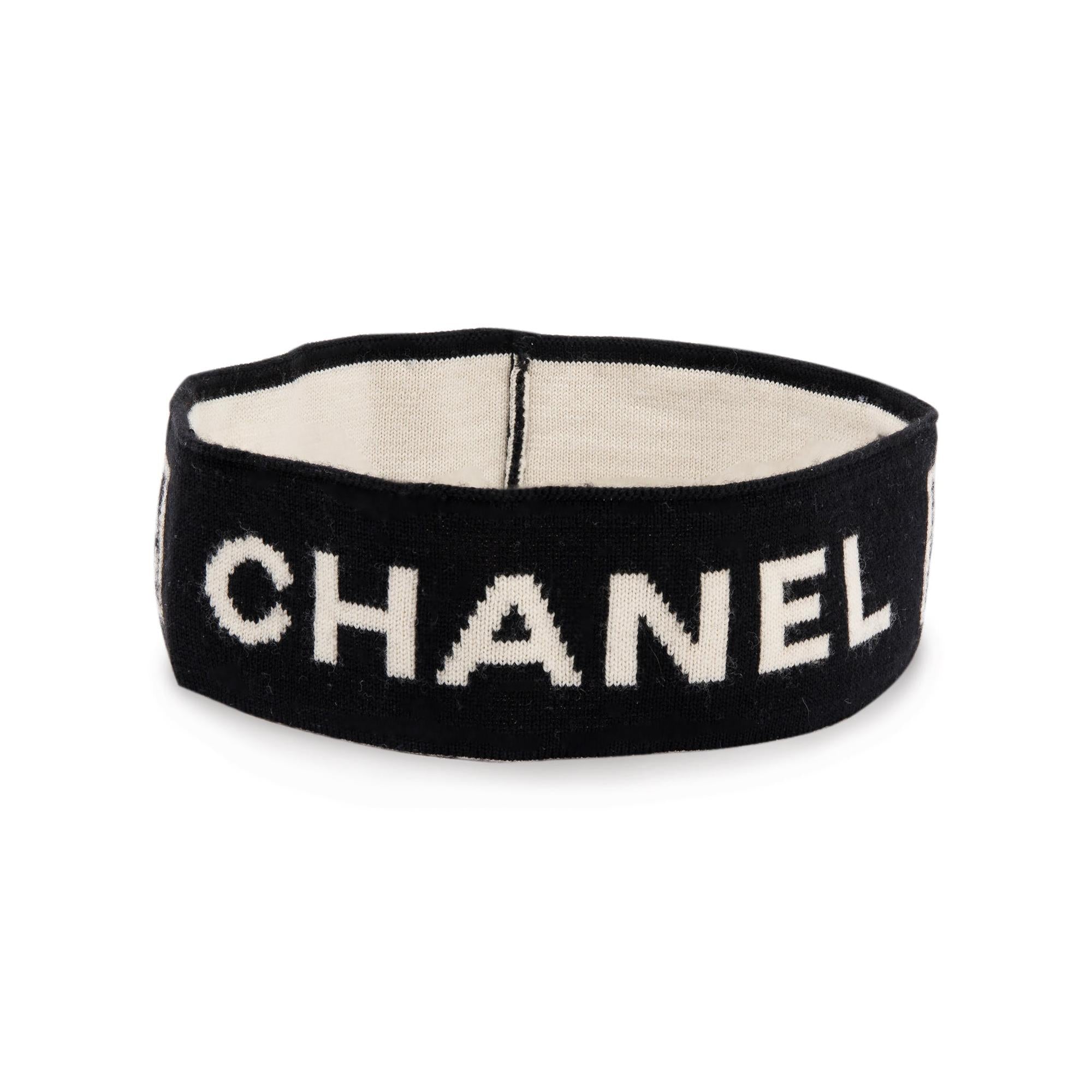 Chanel Wool Sport Ligne Headband