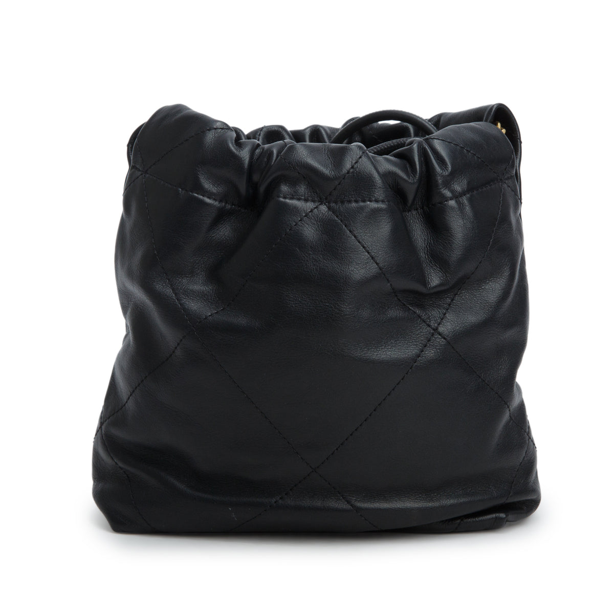 Chanel Black Shiny Calfskin Quilted Mini 22