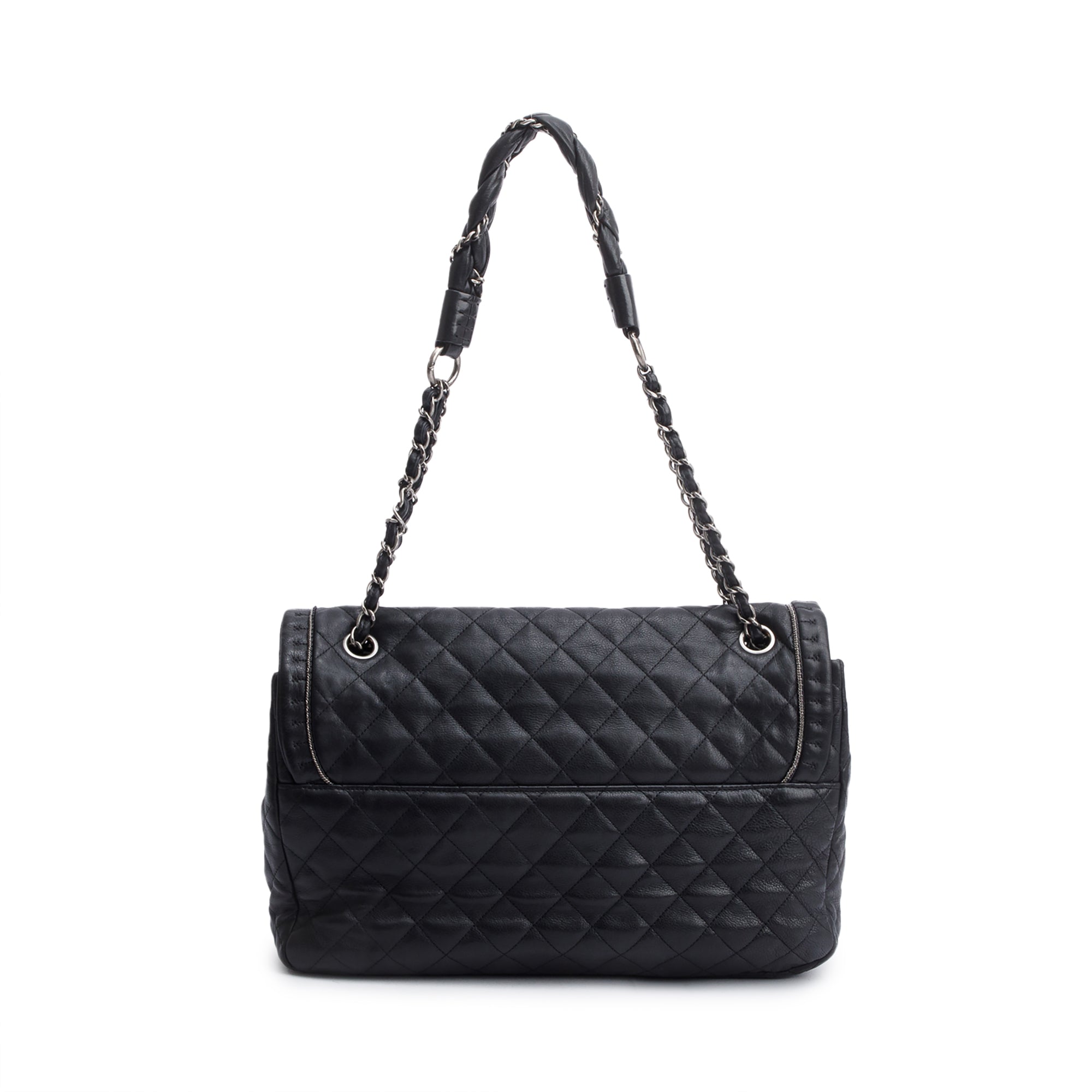 Chanel Black Caviar Leather Istanbul Flap Bag