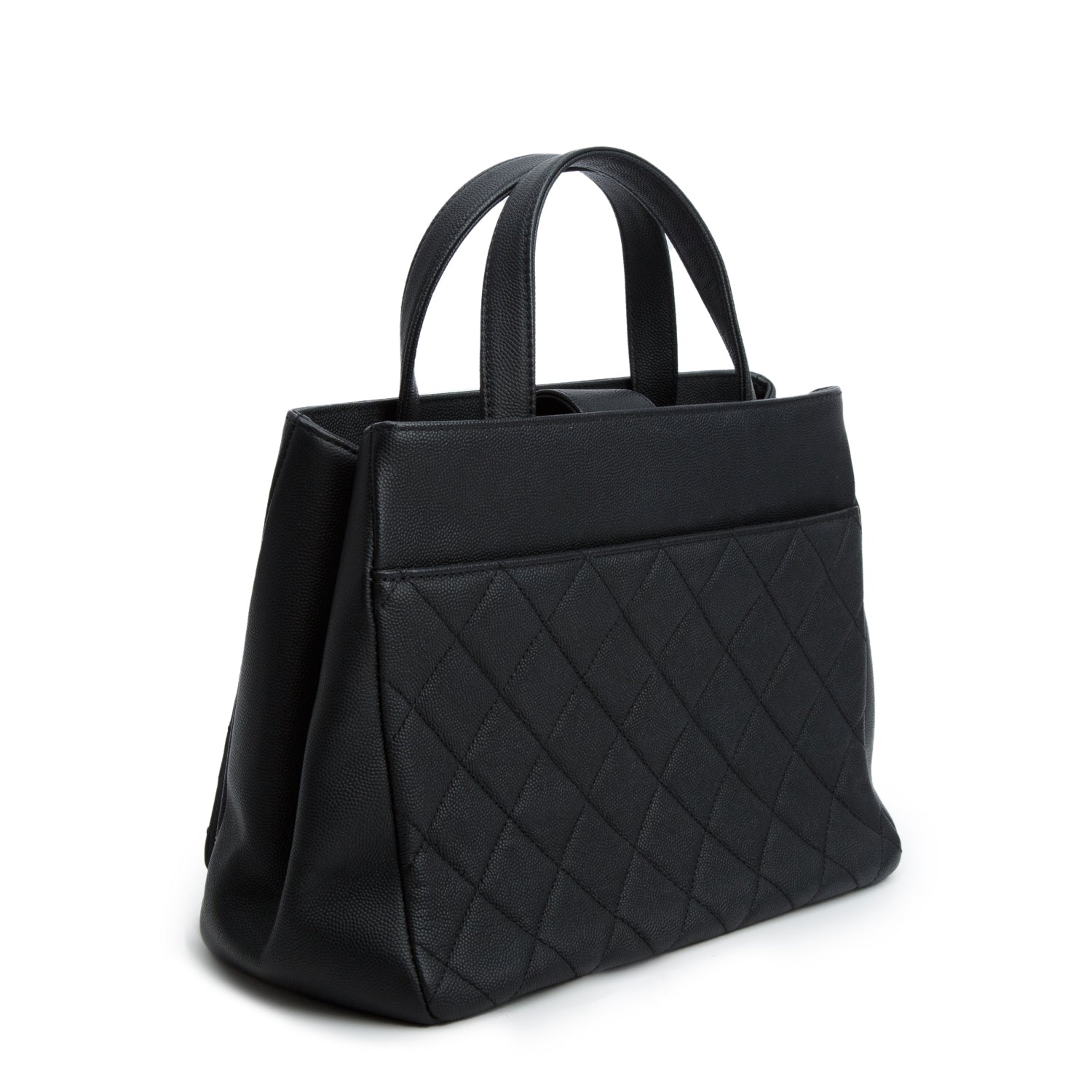 Chanel Black Caviar Leather Small Business Affinity Tote