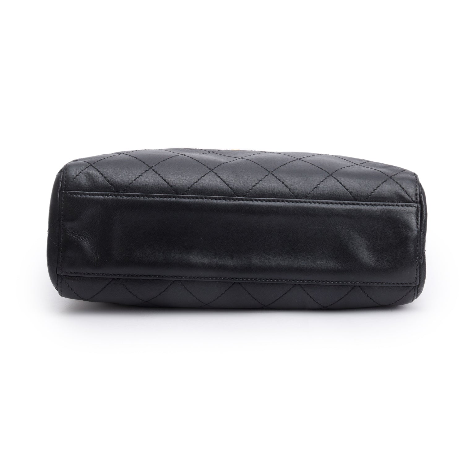 Chanel Black Quilted Calfskin Leather CC Shoulder Bag