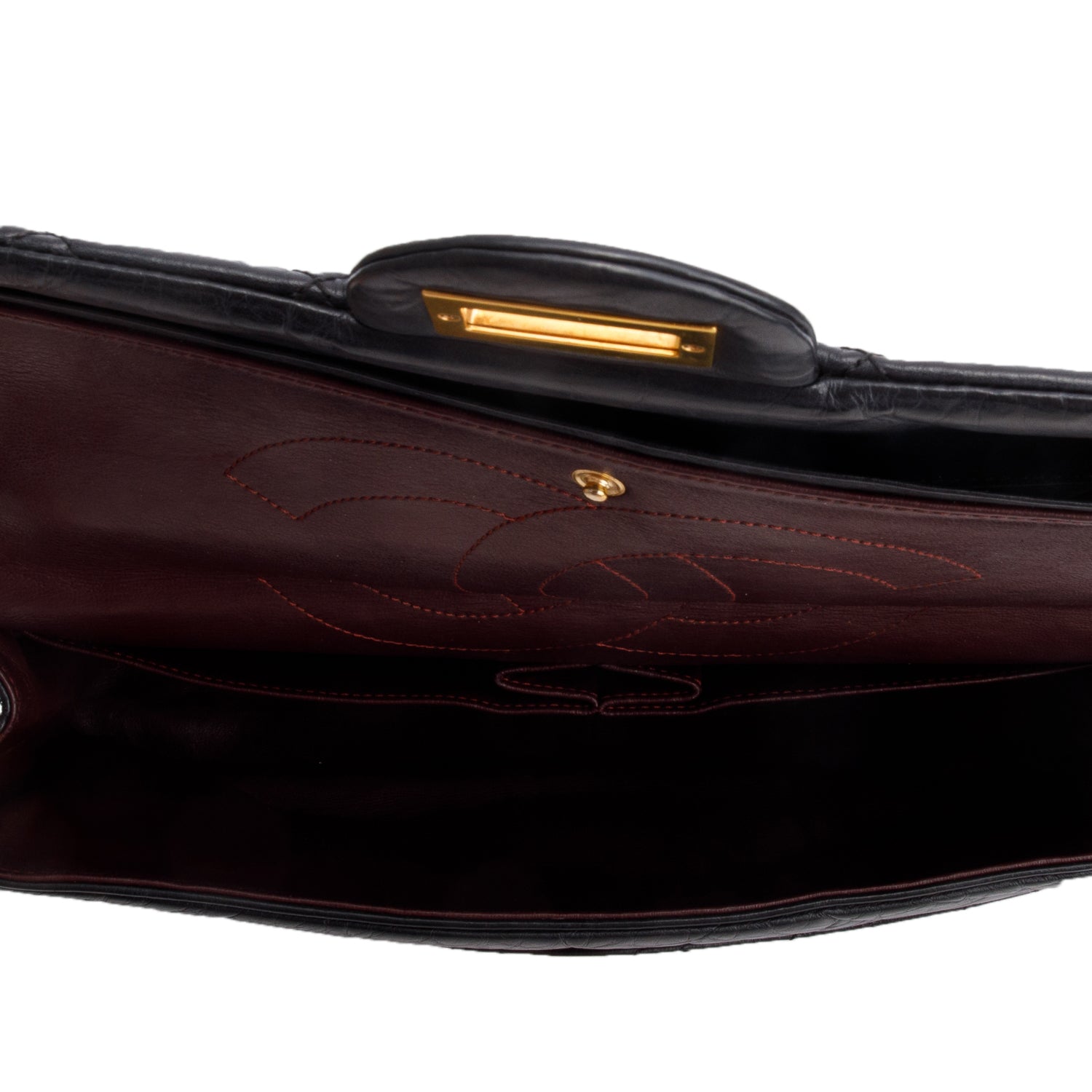 Chanel Black Quilted Calfskin Leather 2.55 Reissue 227 Double Flap Bag