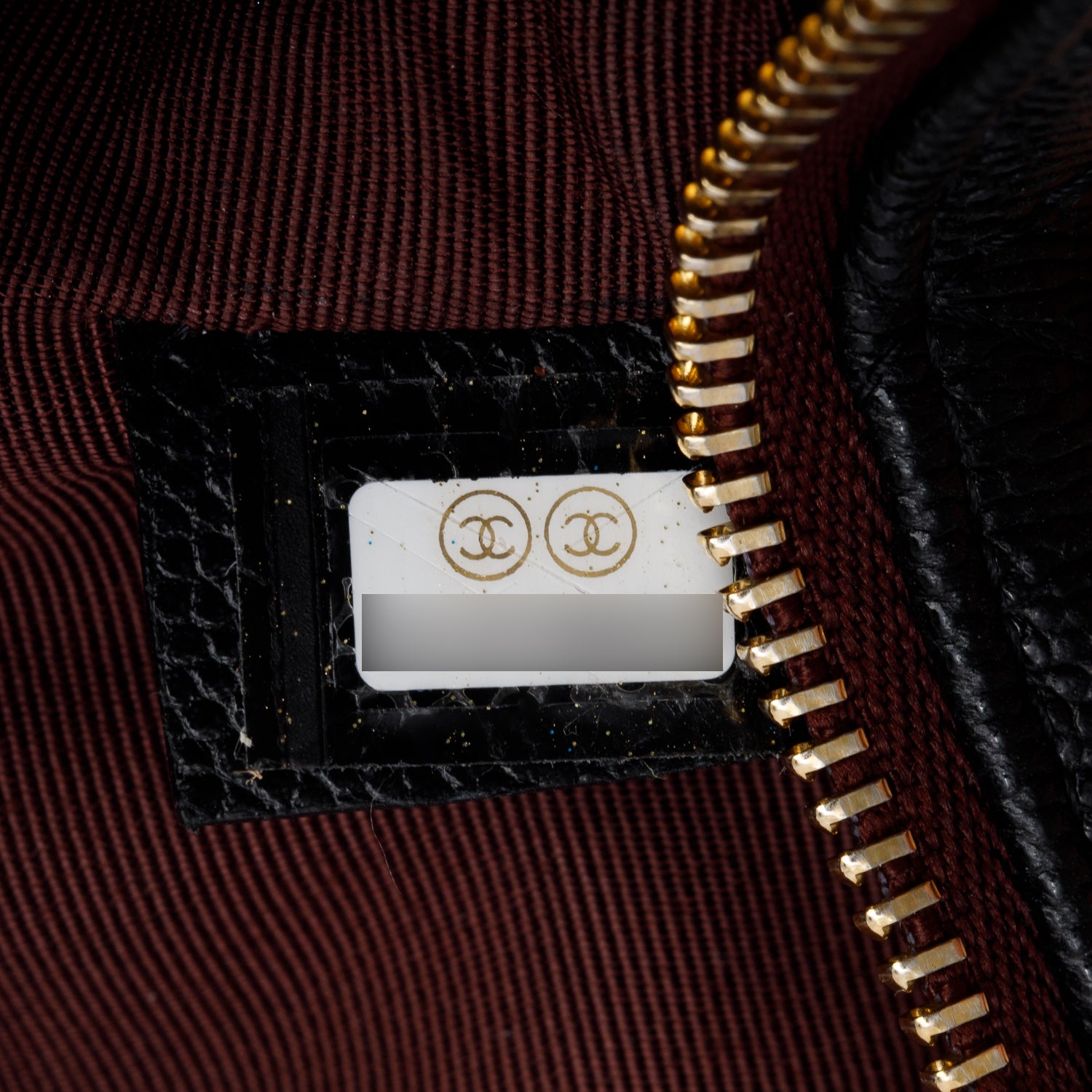 Chanel 2021 Black Caviar Quilted O-Case w/ Authenticity Card