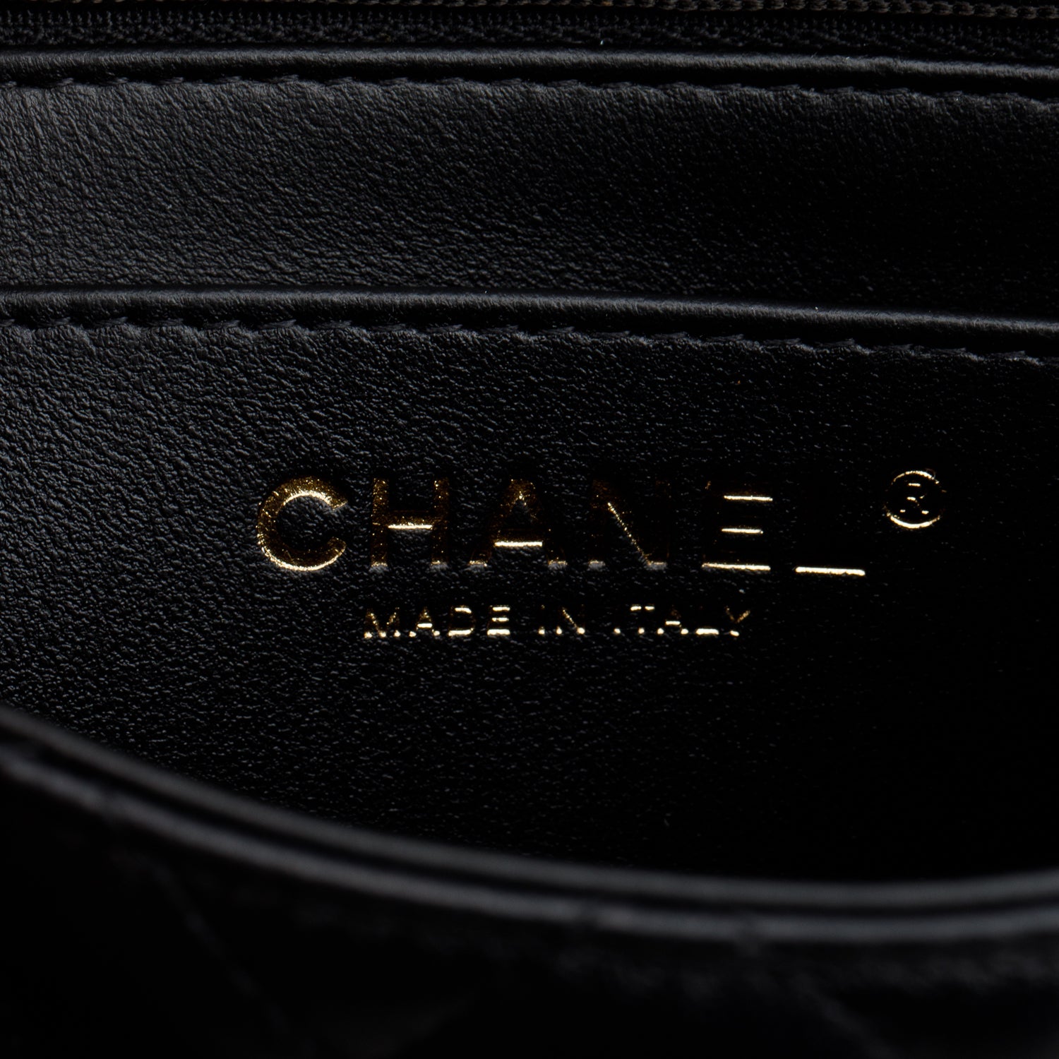 Chanel Black Lambskin Quilted Mini Square Flap