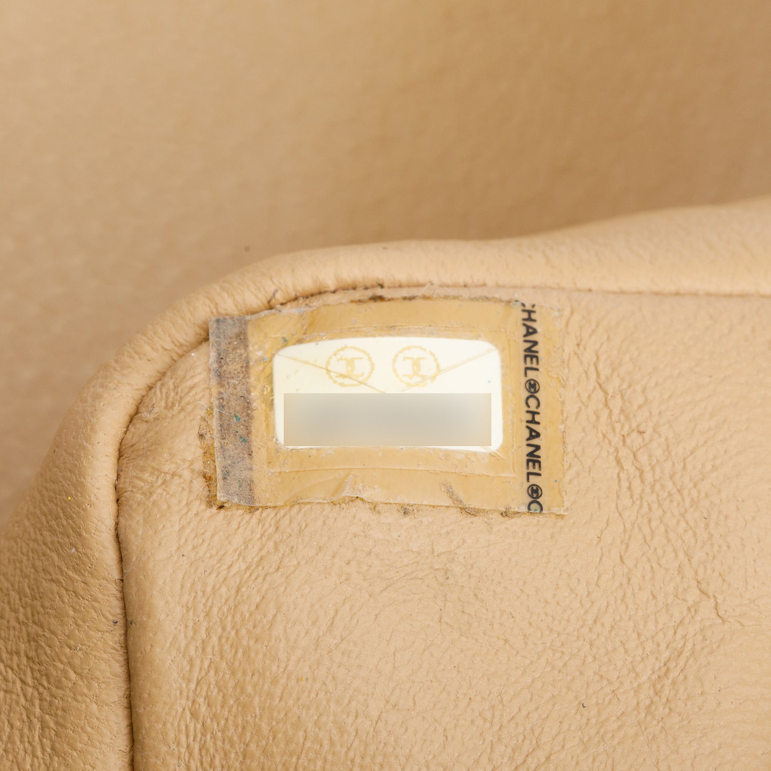 Chanel Beige Caviar Jumbo Square Single Flap Bag