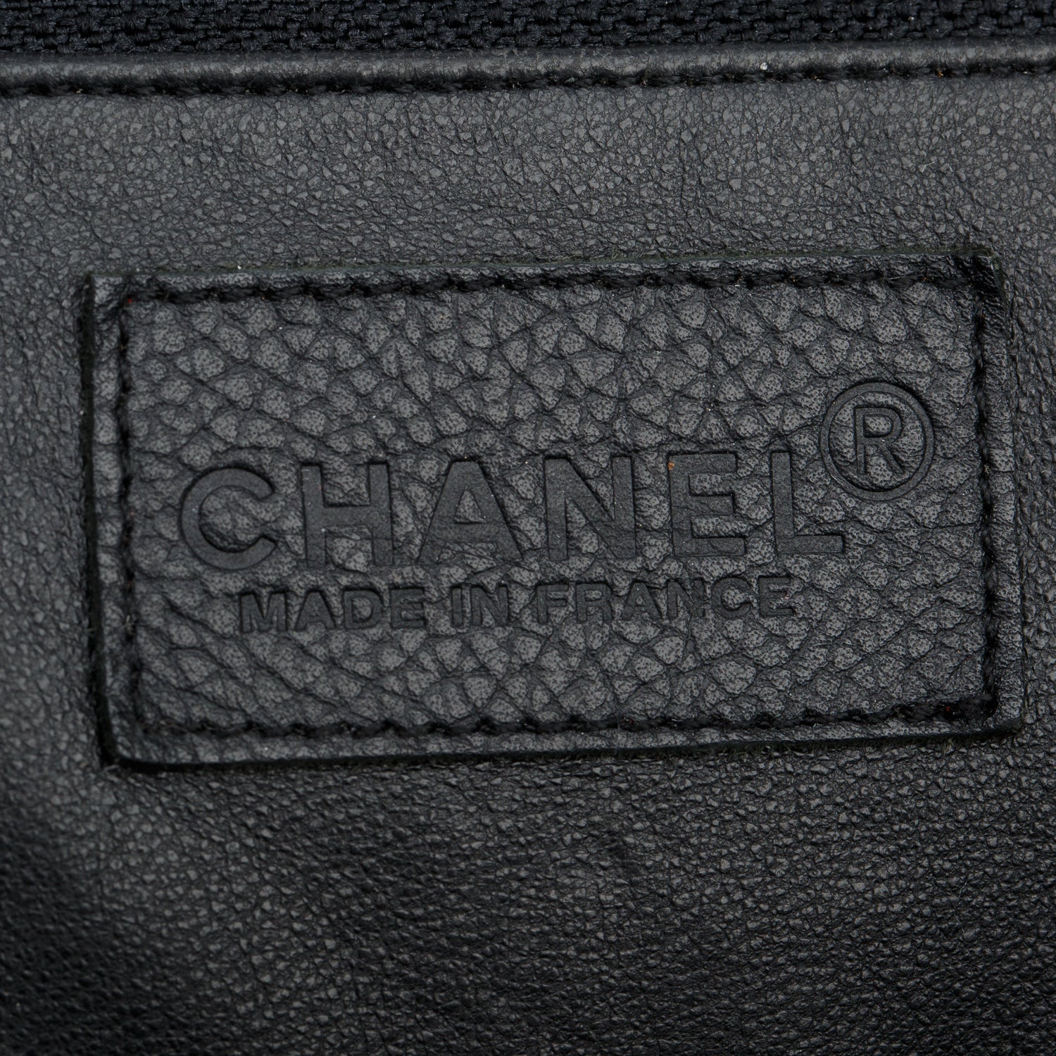 Chanel Vintage Black Quilted Caviar Leather Large Logo Bowler Bag