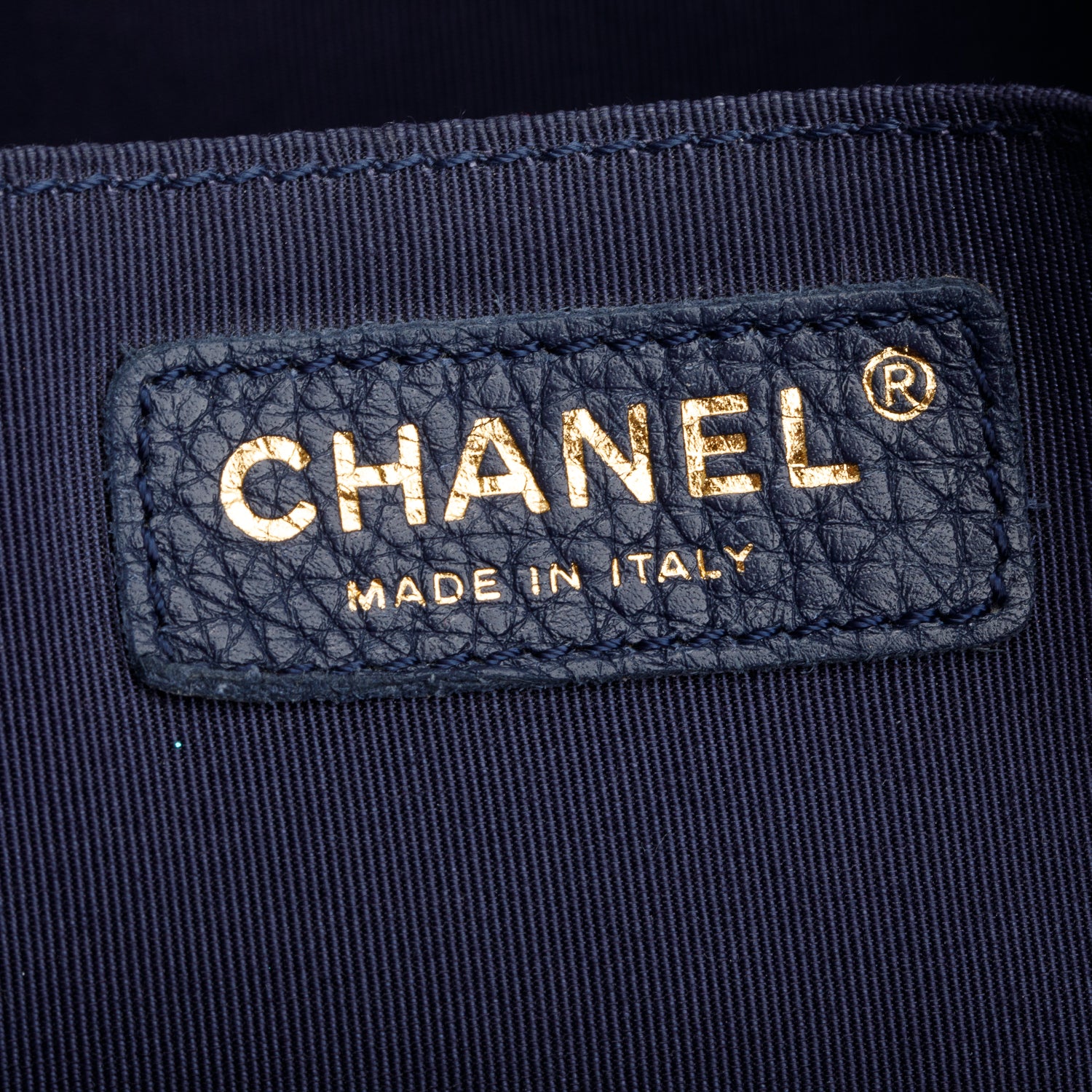 Chanel Navy Quilted Calfskin Leather Small XXL Airline Travel Flap Bag
