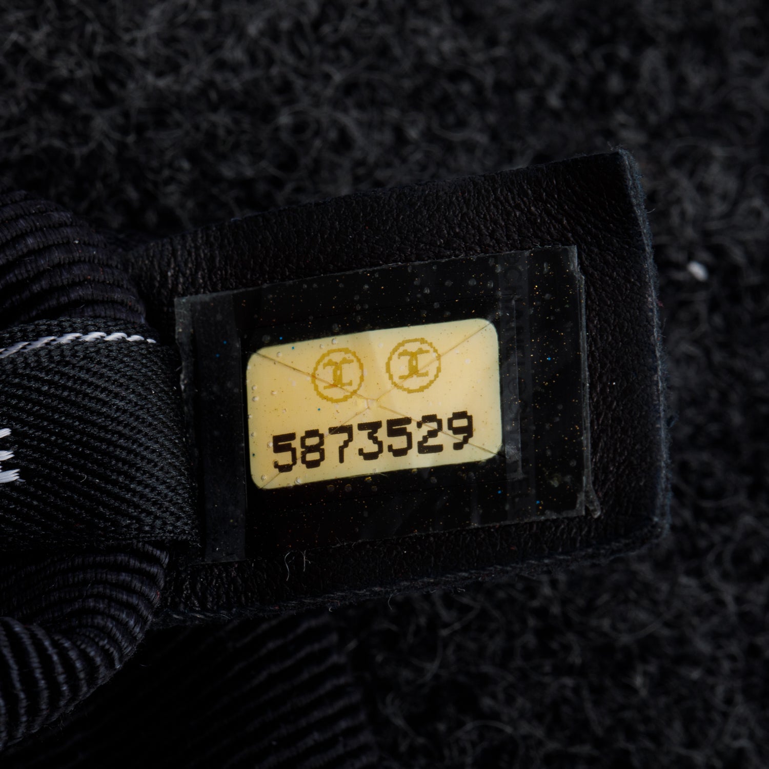 Chanel Grey Wool Identification Reissue Flap Bag w/ Authenticity Card