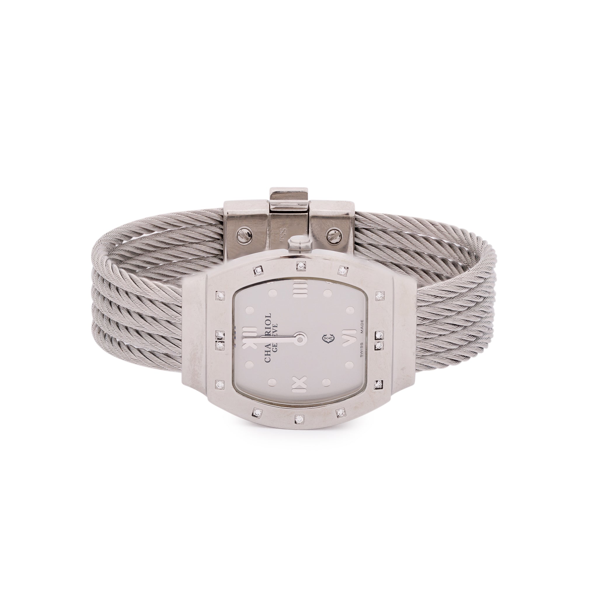 Charriol Azurt Diamond Bezel Quartz Watch w/ Box & Papers