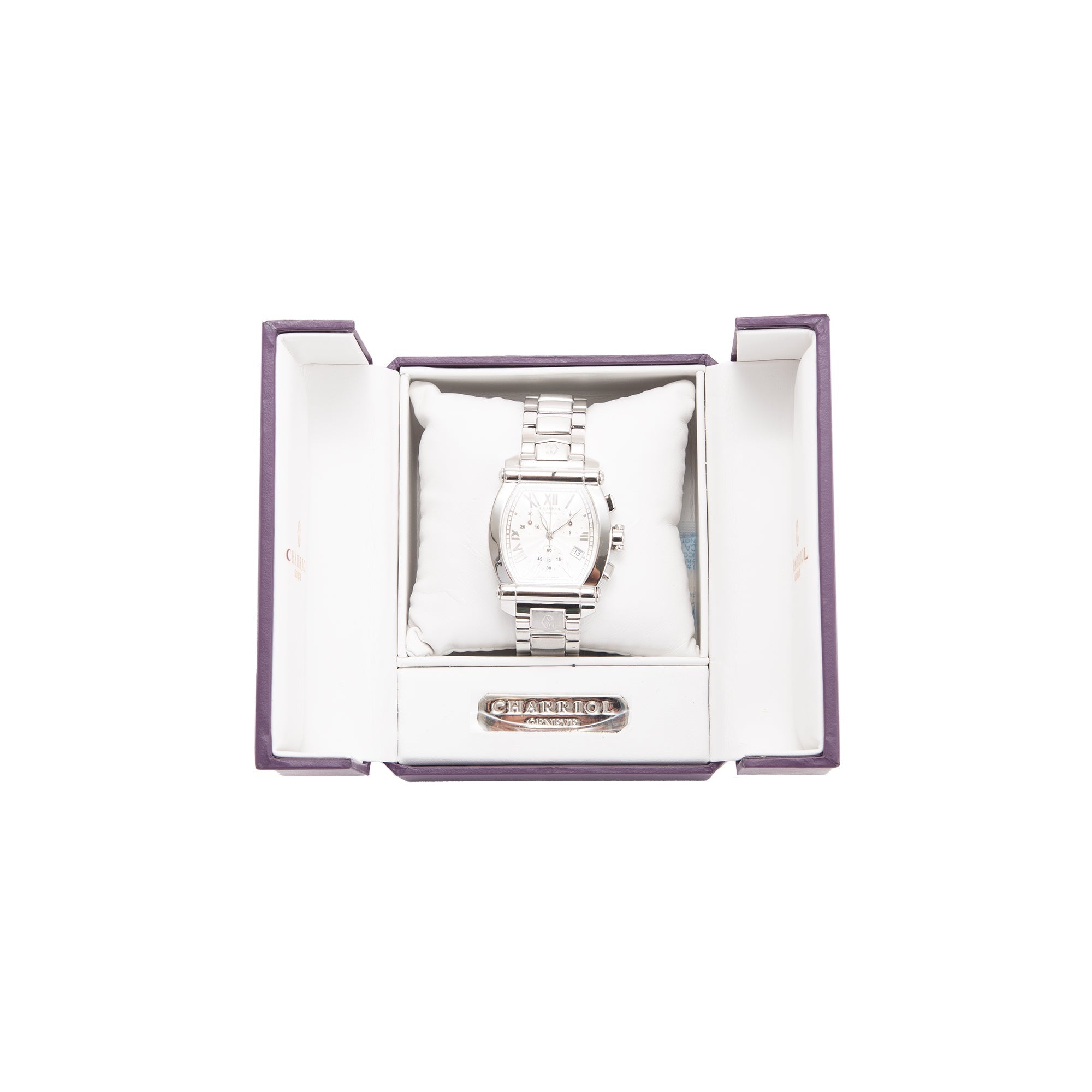 Charriol Columbus Chronograph Watch w/ Box & Papers