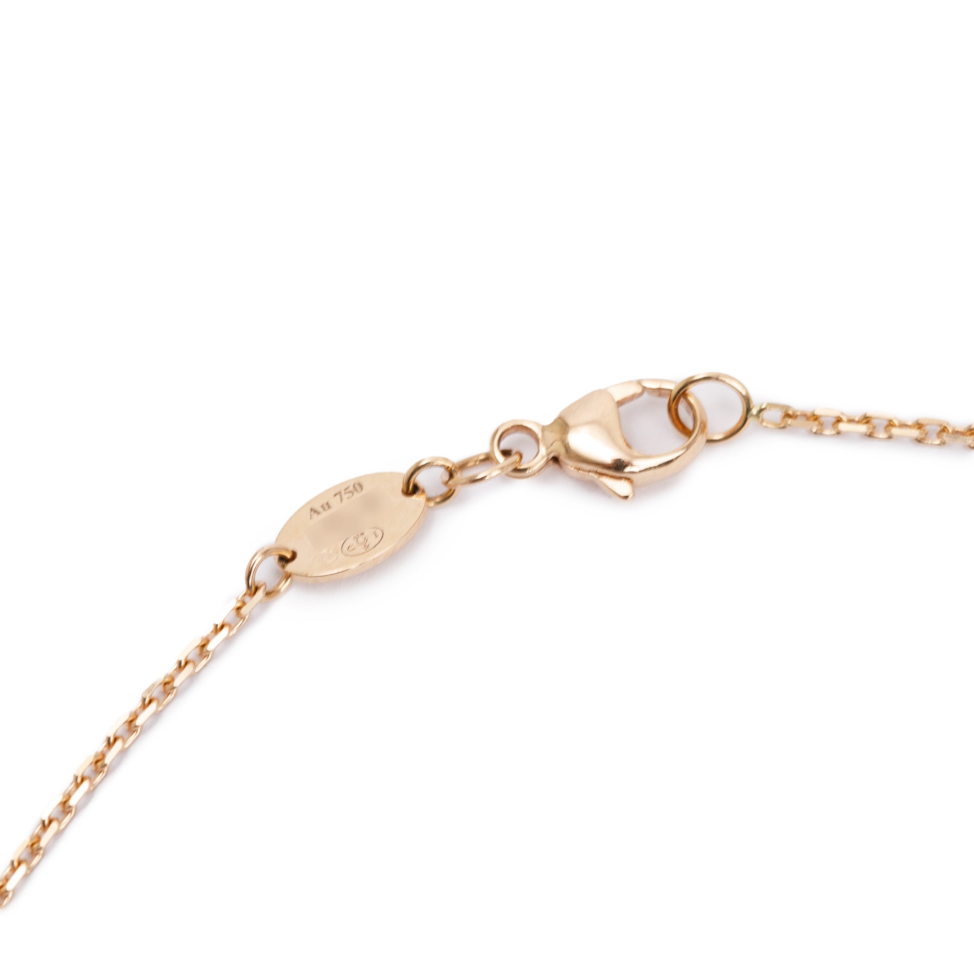 Chaumet 18k Rose Gold Diamond & Mother of Pearl Jeux de Liens Harmony Small Pendant Necklace w/ Box