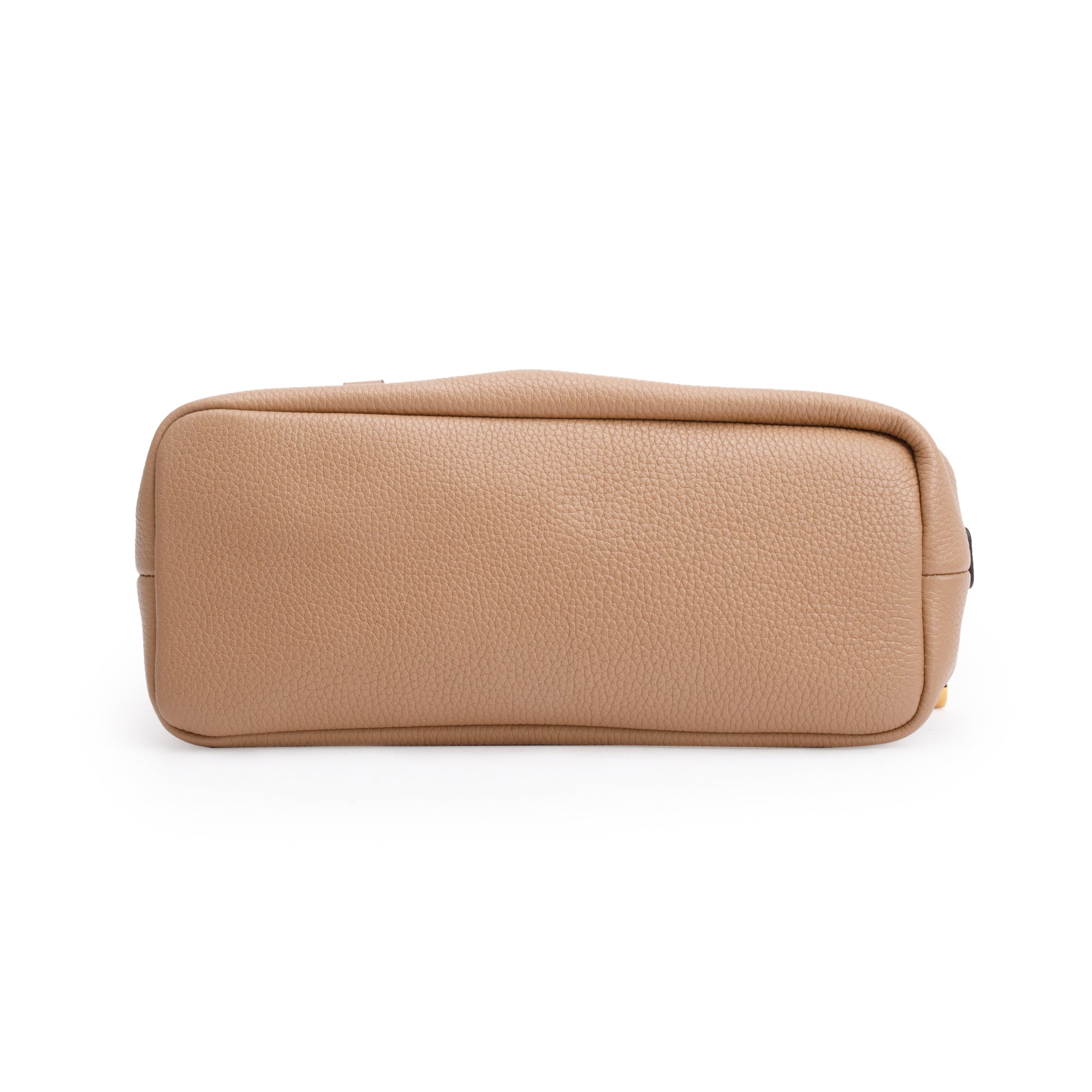 Chloe Beige Grained Calfskin Leather Small Daria Shoulder Bag