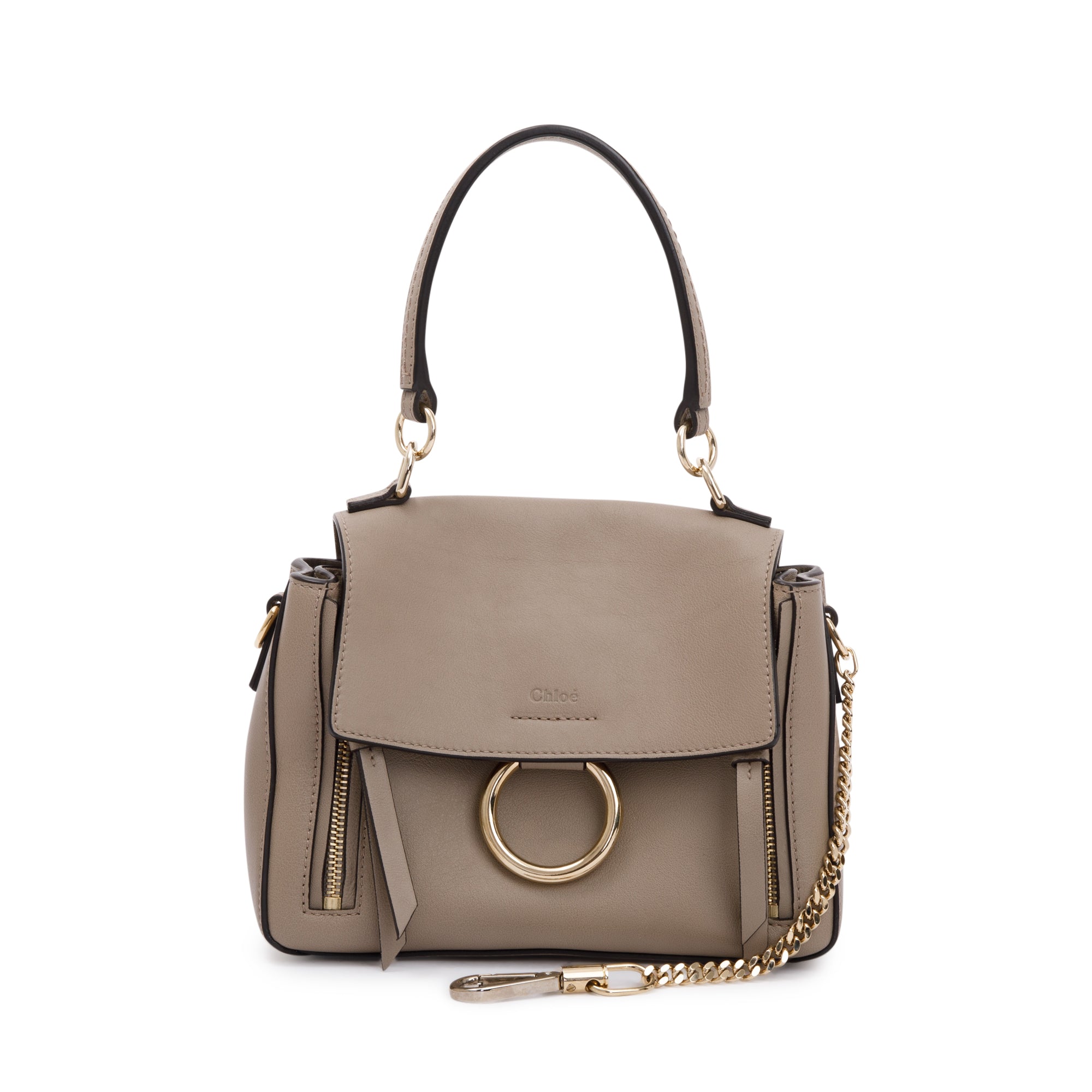 Chloe Beige Leather Mini Faye Day Bag