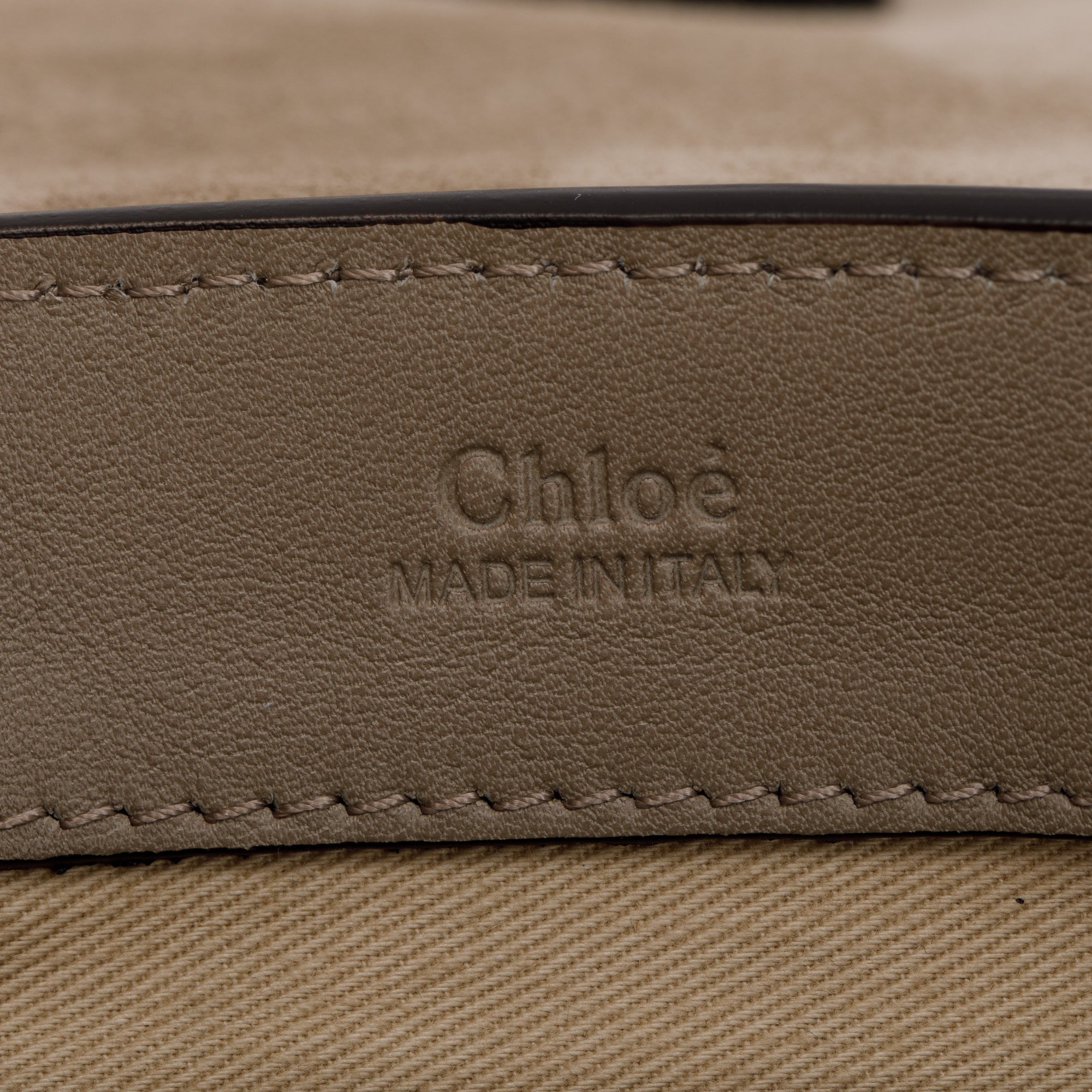 Chloe Beige Leather Mini Faye Day Bag