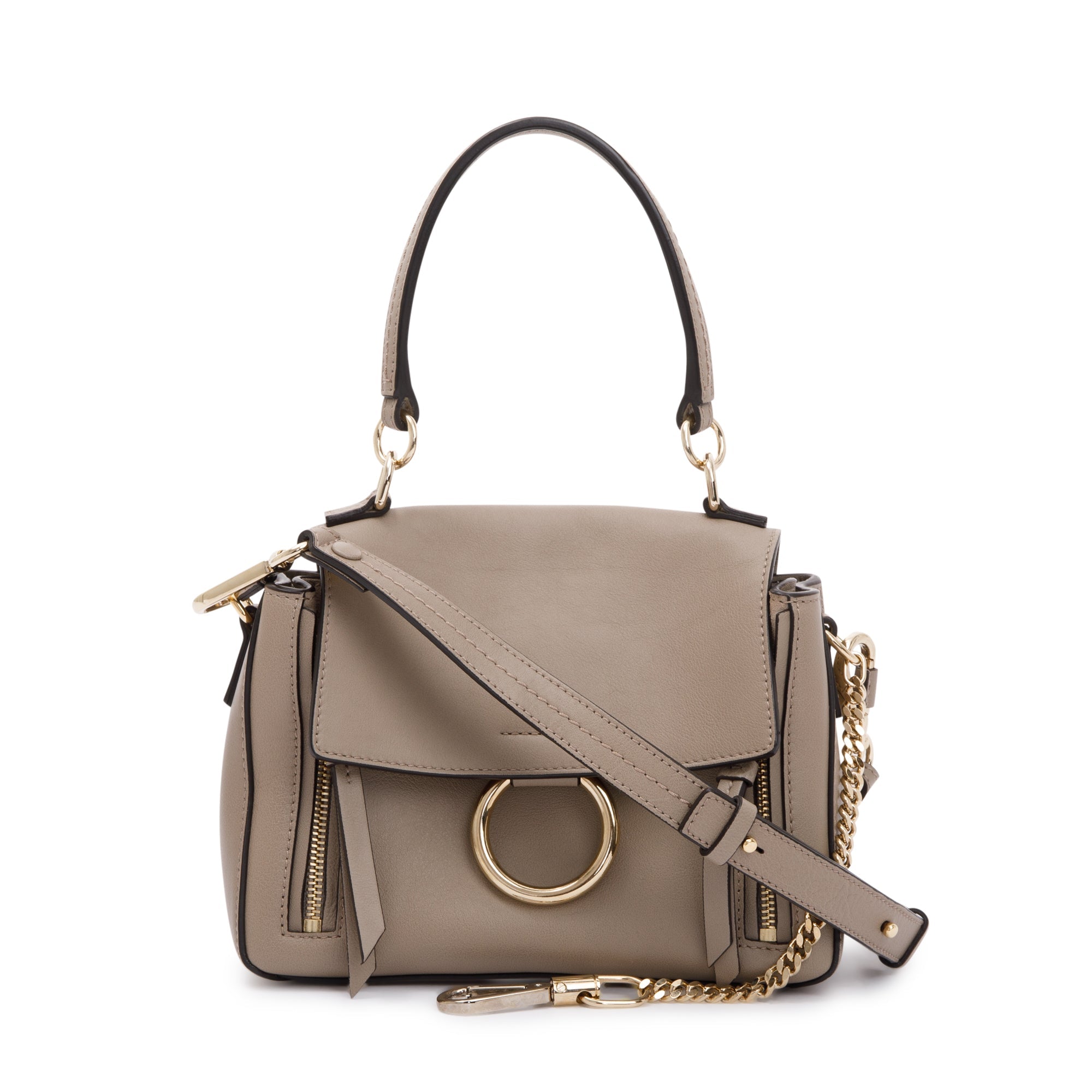 Chloe Beige Leather Mini Faye Day Bag