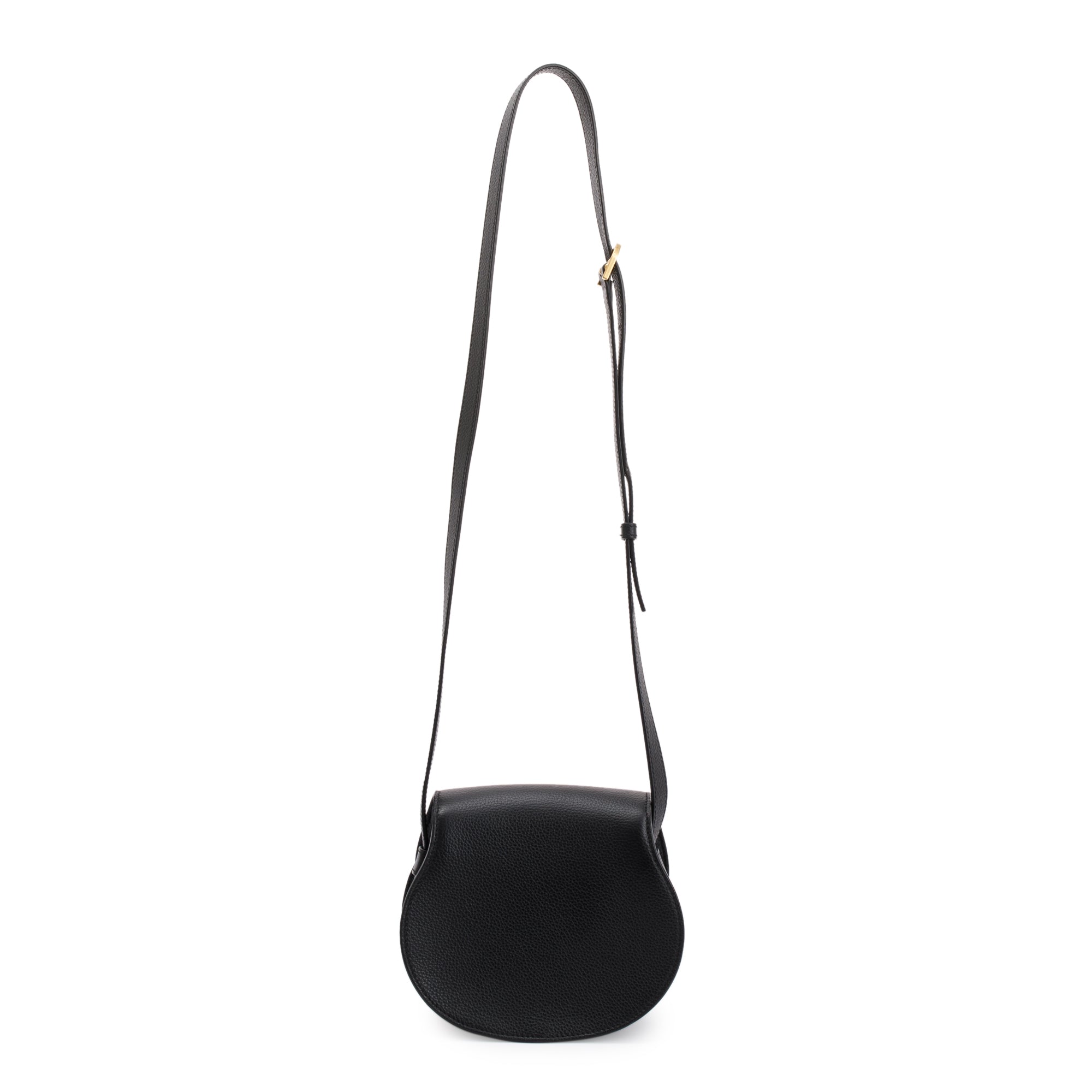 Chloe Black Calfskin Leather Small Marcie Crossbody Bag