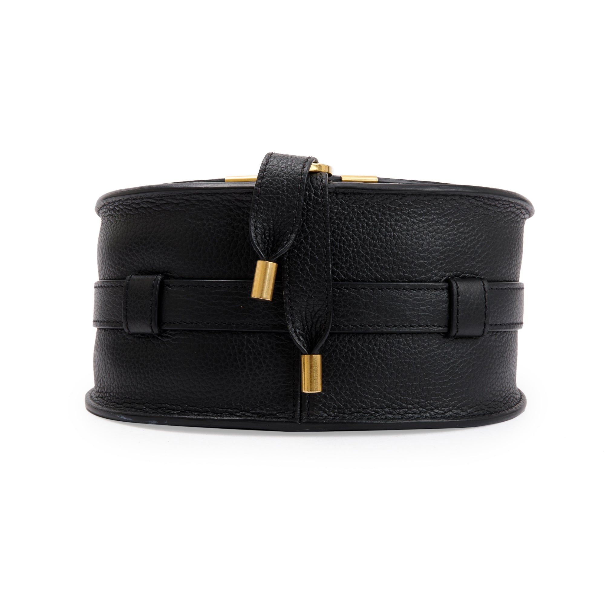 Chloe Black Calfskin Leather Small Marcie Crossbody Bag