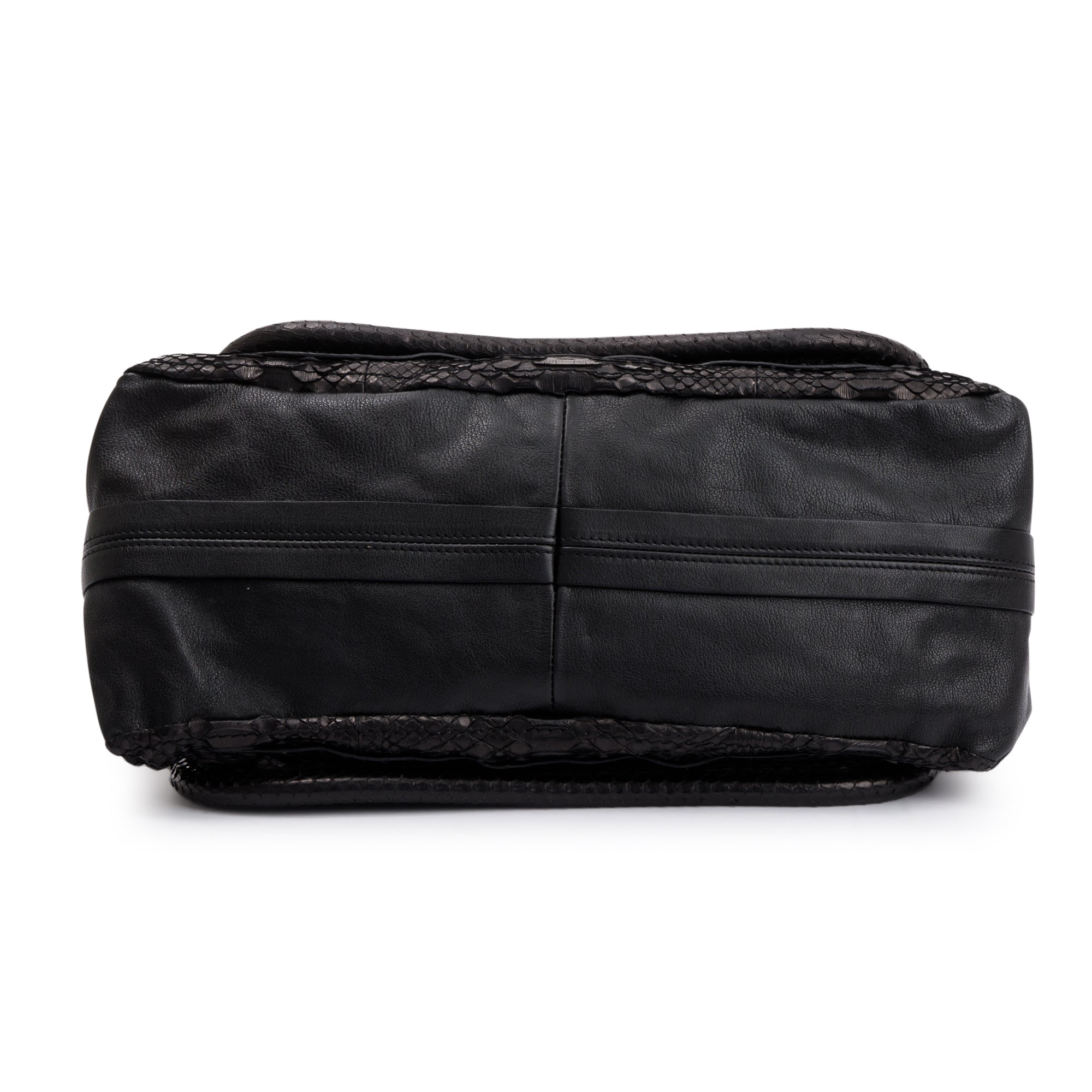 Chloe Black Python Medium Paraty Bag