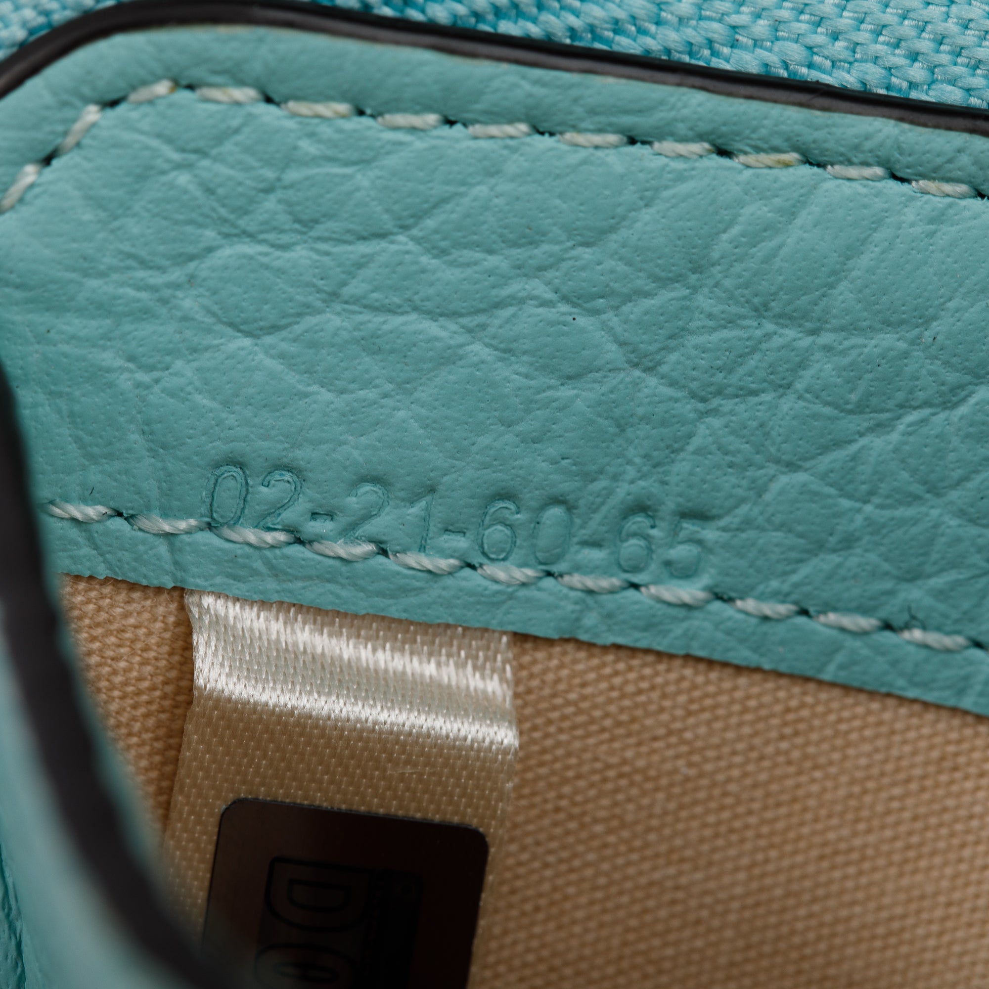 Chloe Blue Leather Alphabet Coin Purse