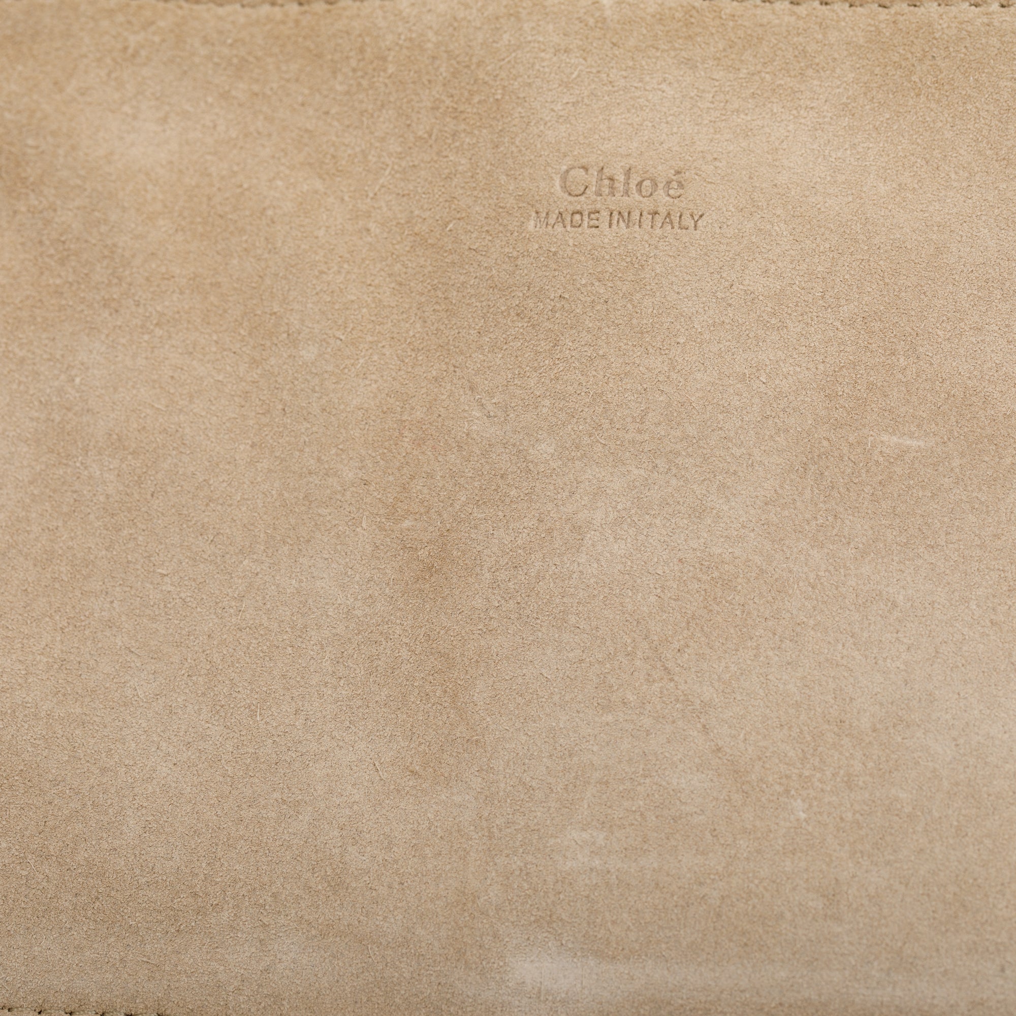 Chloe Blue Suede & Calfskin Leather Medium Faye Shoulder Bag