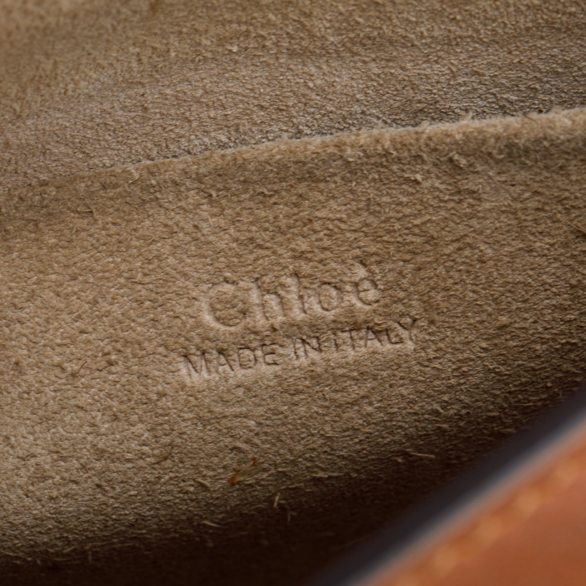 Chloe Brown Calfskin Leather Small Nile Bracelet Crossbody Bag w/ Box