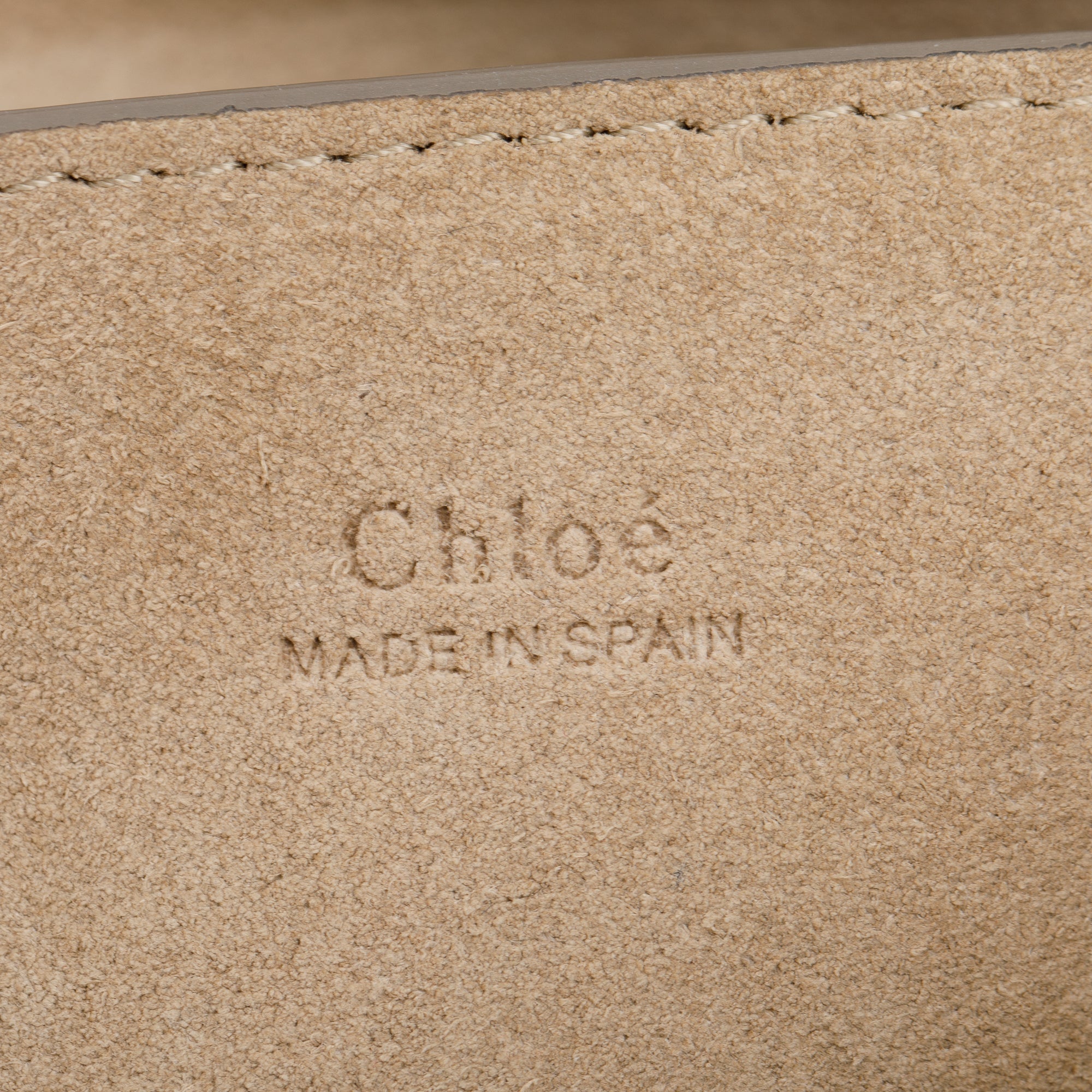 Chloe Brown Suede & Calfskin Leather Small Faye Shoulder Bag