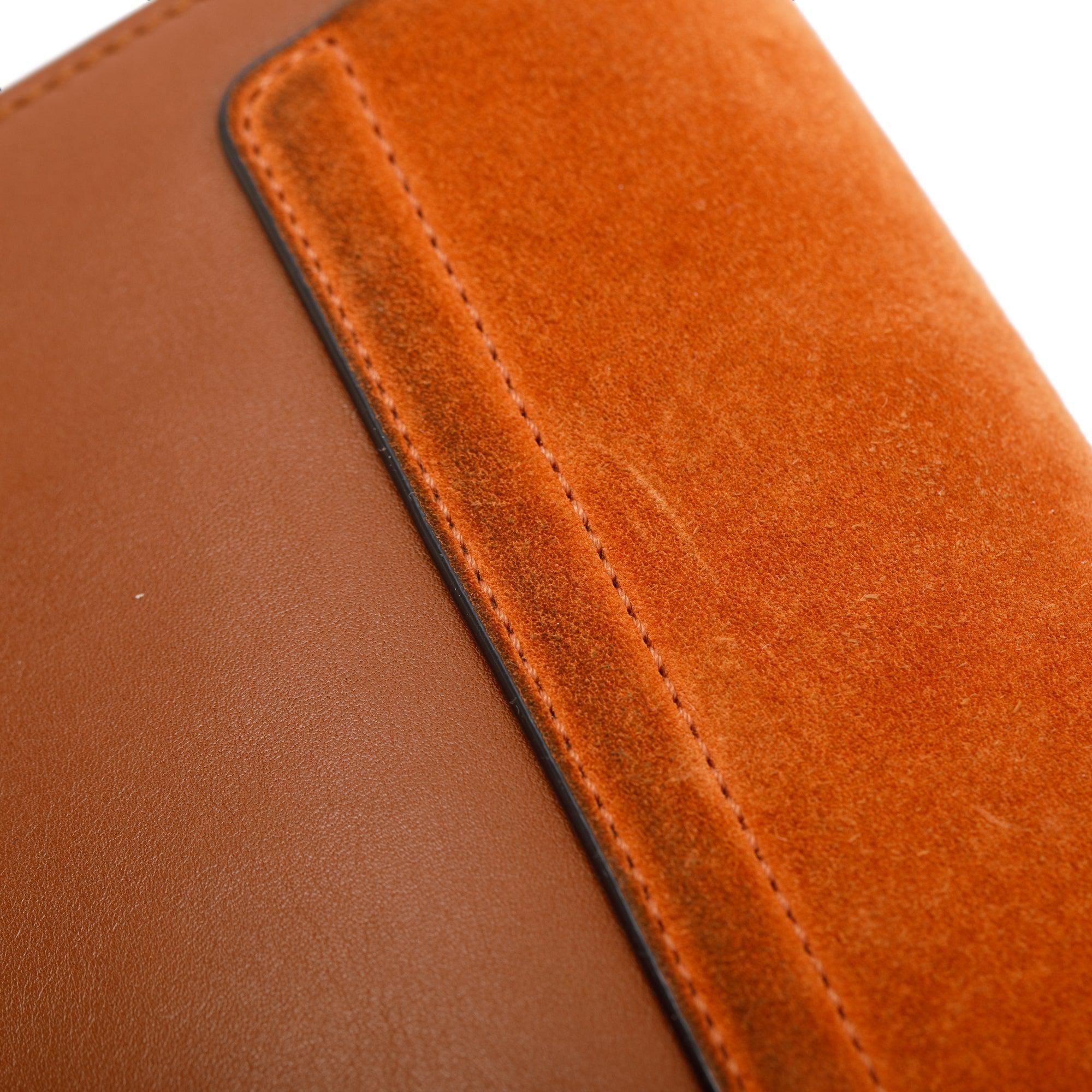 Chloe Brown Suede & Calfskin Leather Small Faye Shoulder Bag