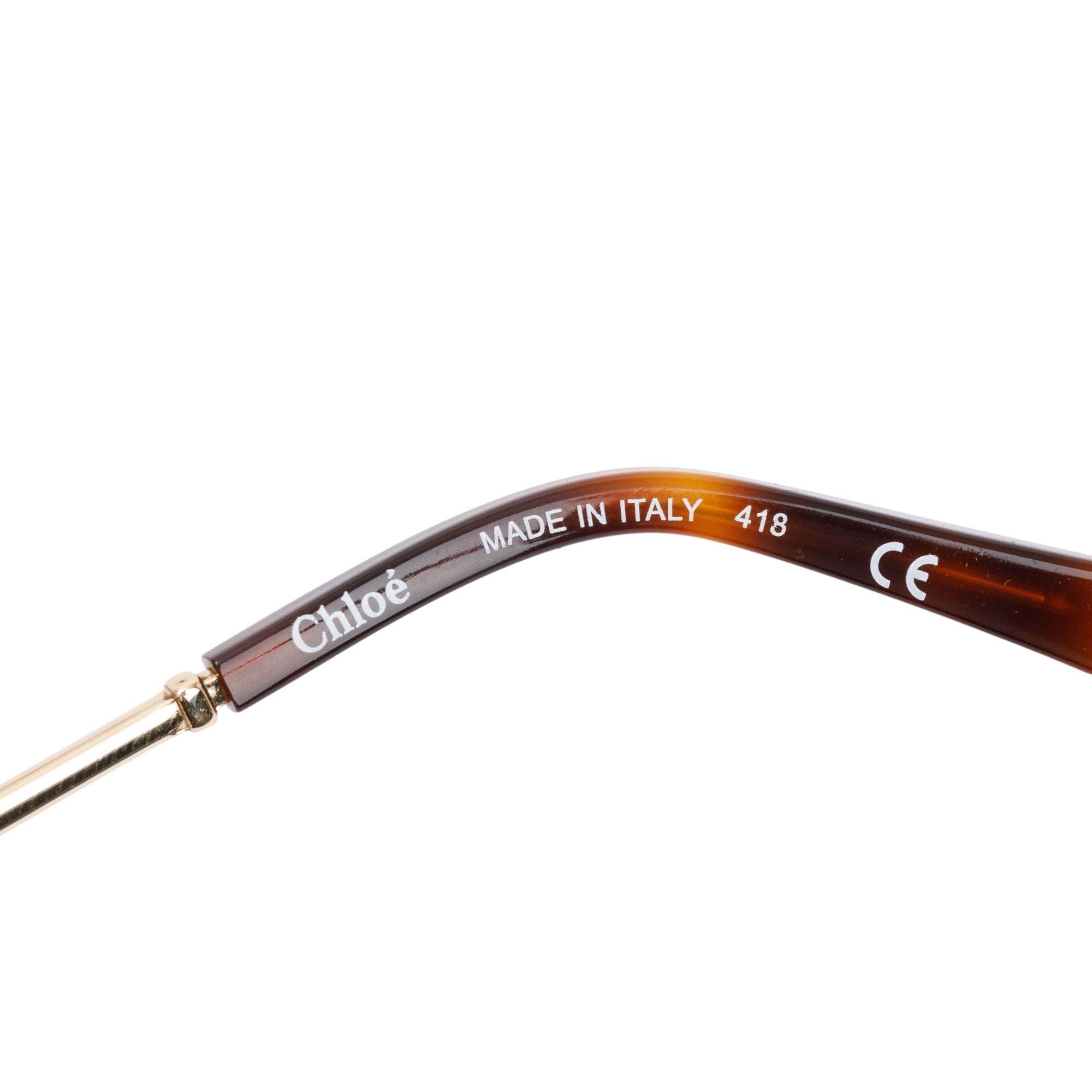 Chloe CE114S Petrol Round Gradient Sunglasses w/ Case