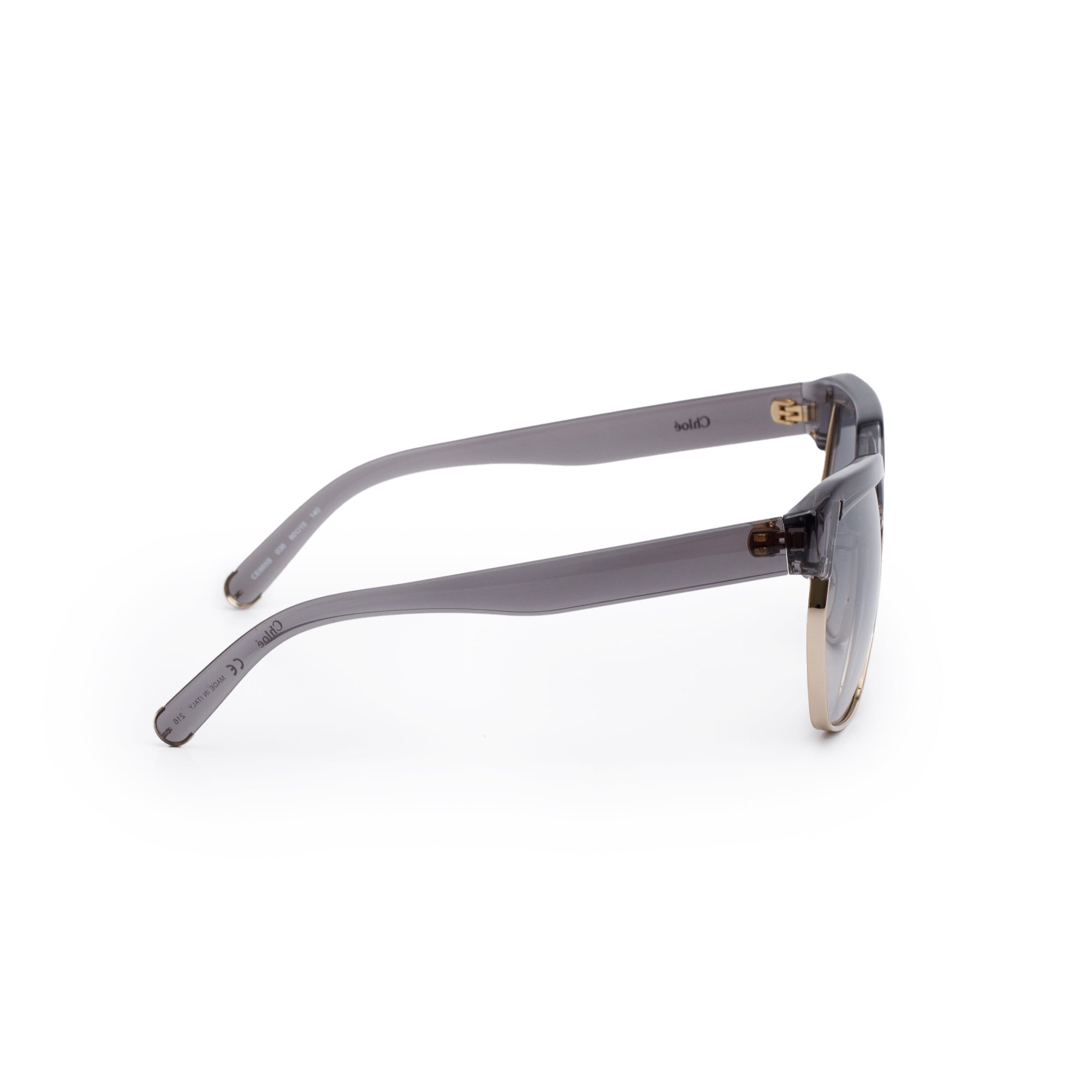 Chloe CE665S Grey Acetate Dafne Oversized Sunglasses w/ Case