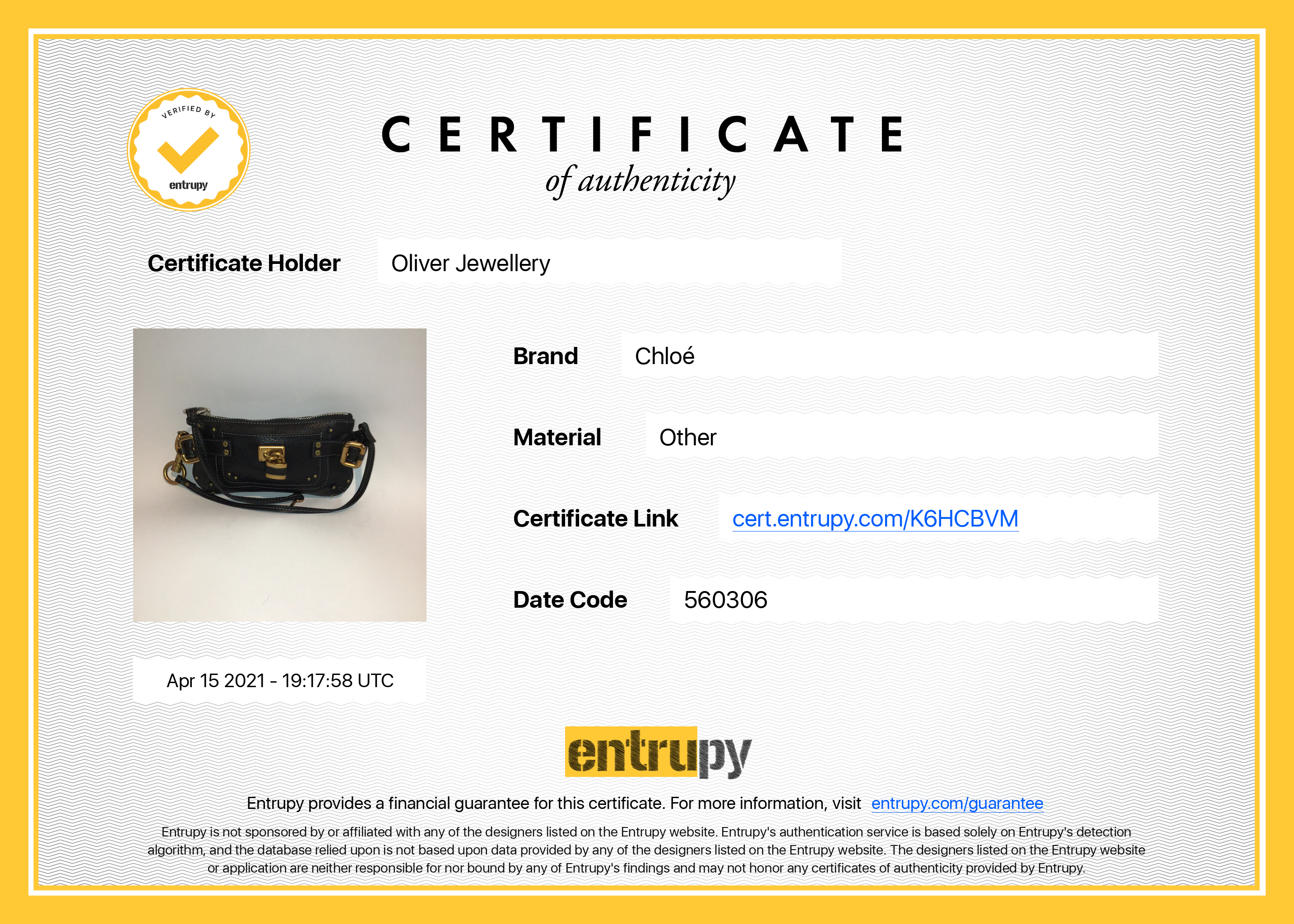 Chloe Paddington Lock Leather Pochette