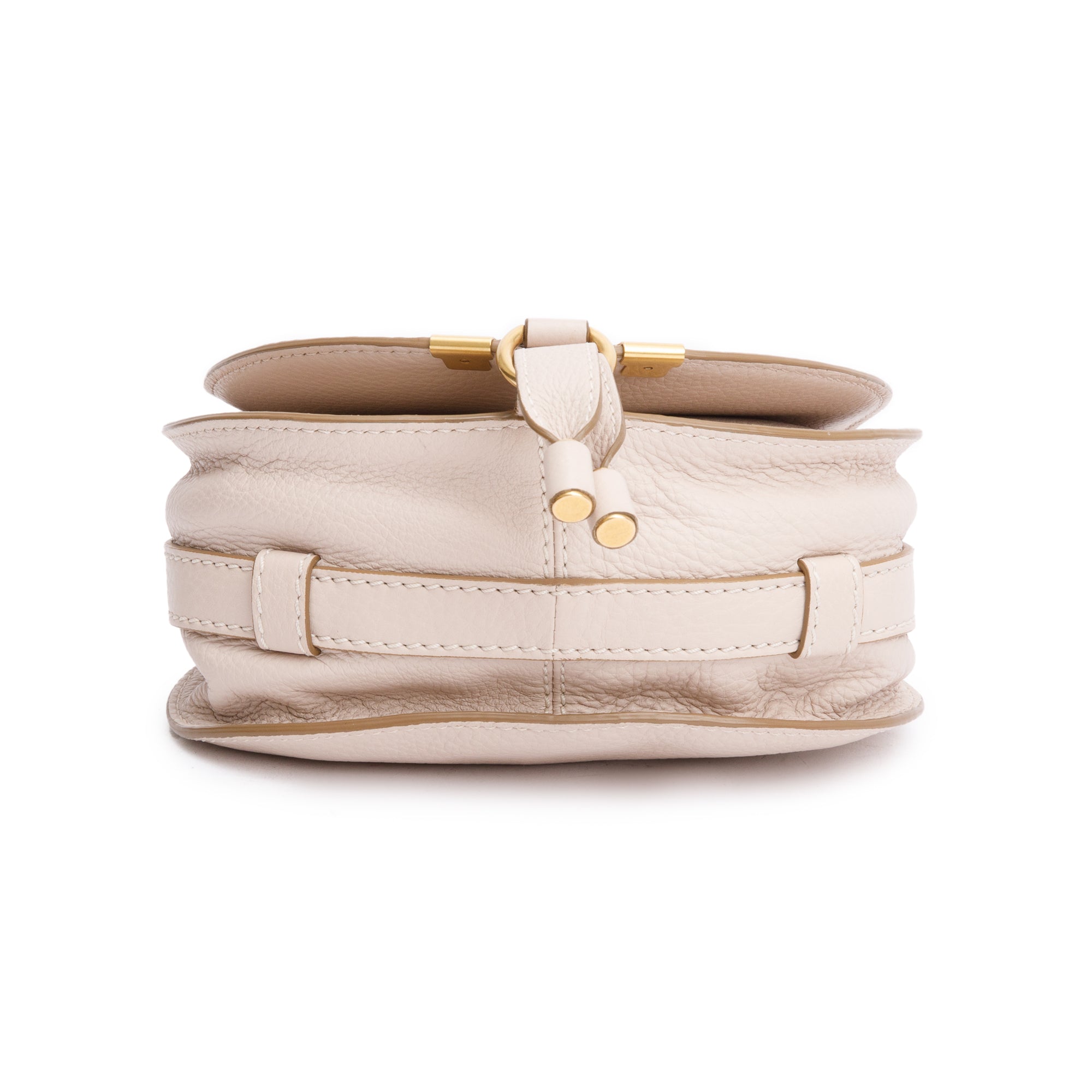 Chloe Pink Calfskin Leather Small Marcie Crossbody Bag
