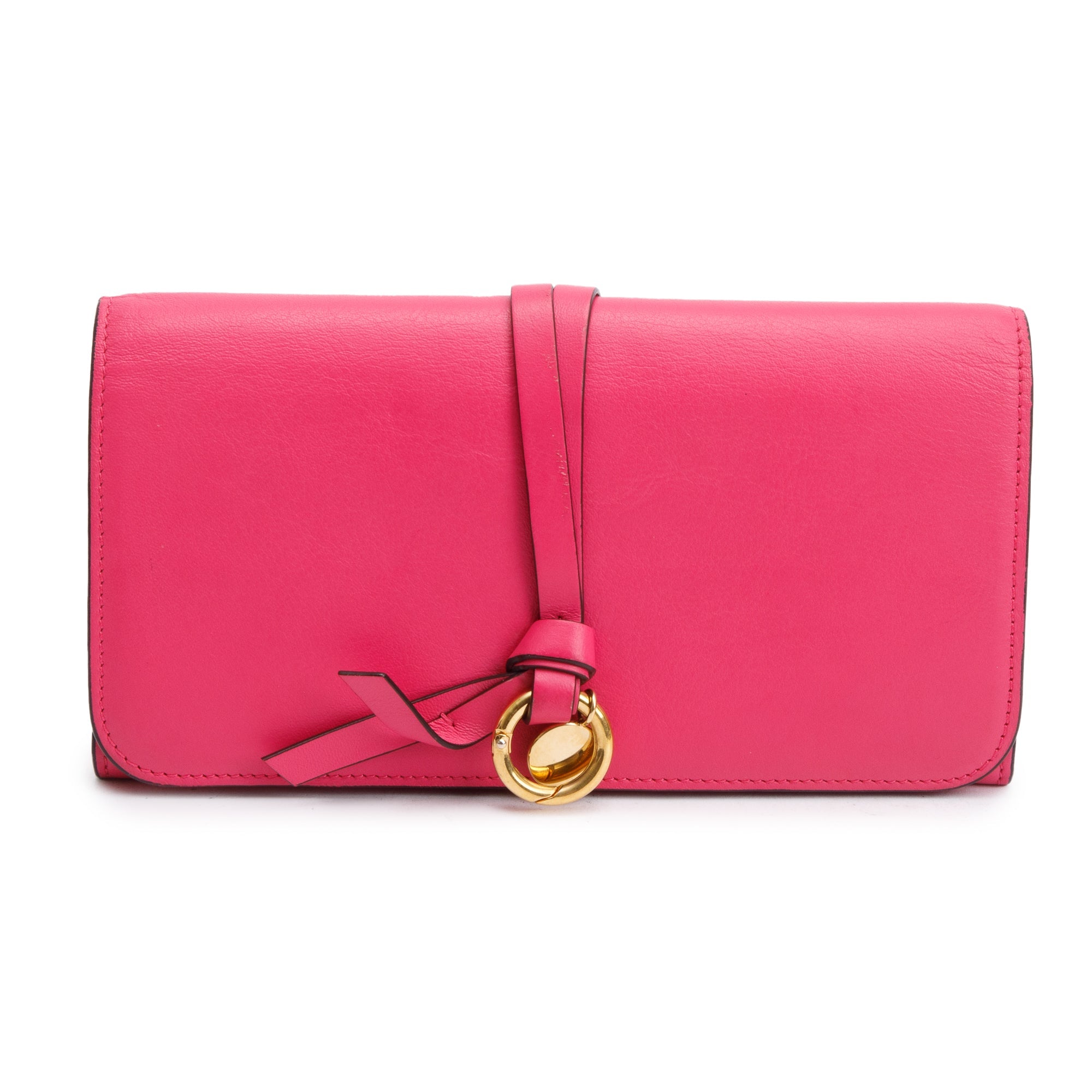 Chloe Pink Smooth Leather Alphabet Flap Wallet – Oliver Jewellery