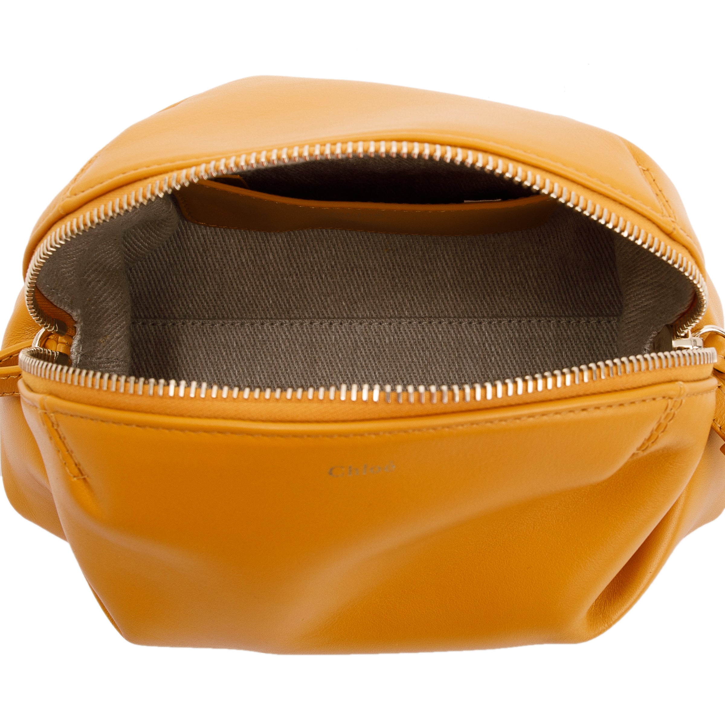 Chloe Yellow Calfskin Leather Mini Judy Crossbody Bag w/ Authenticity Card