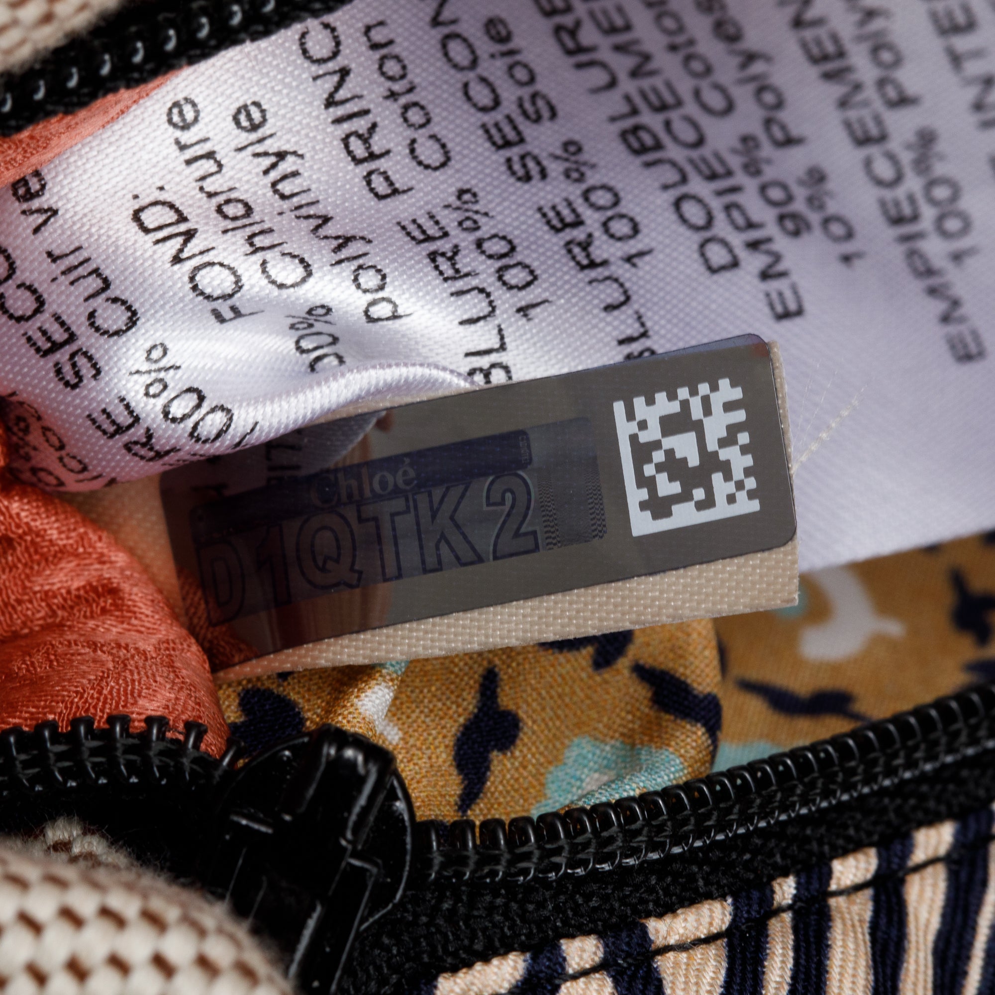 Chloe x Sheltersuit Multicolor Print Canvas Leather Trimmed Deep Ocean Backpack