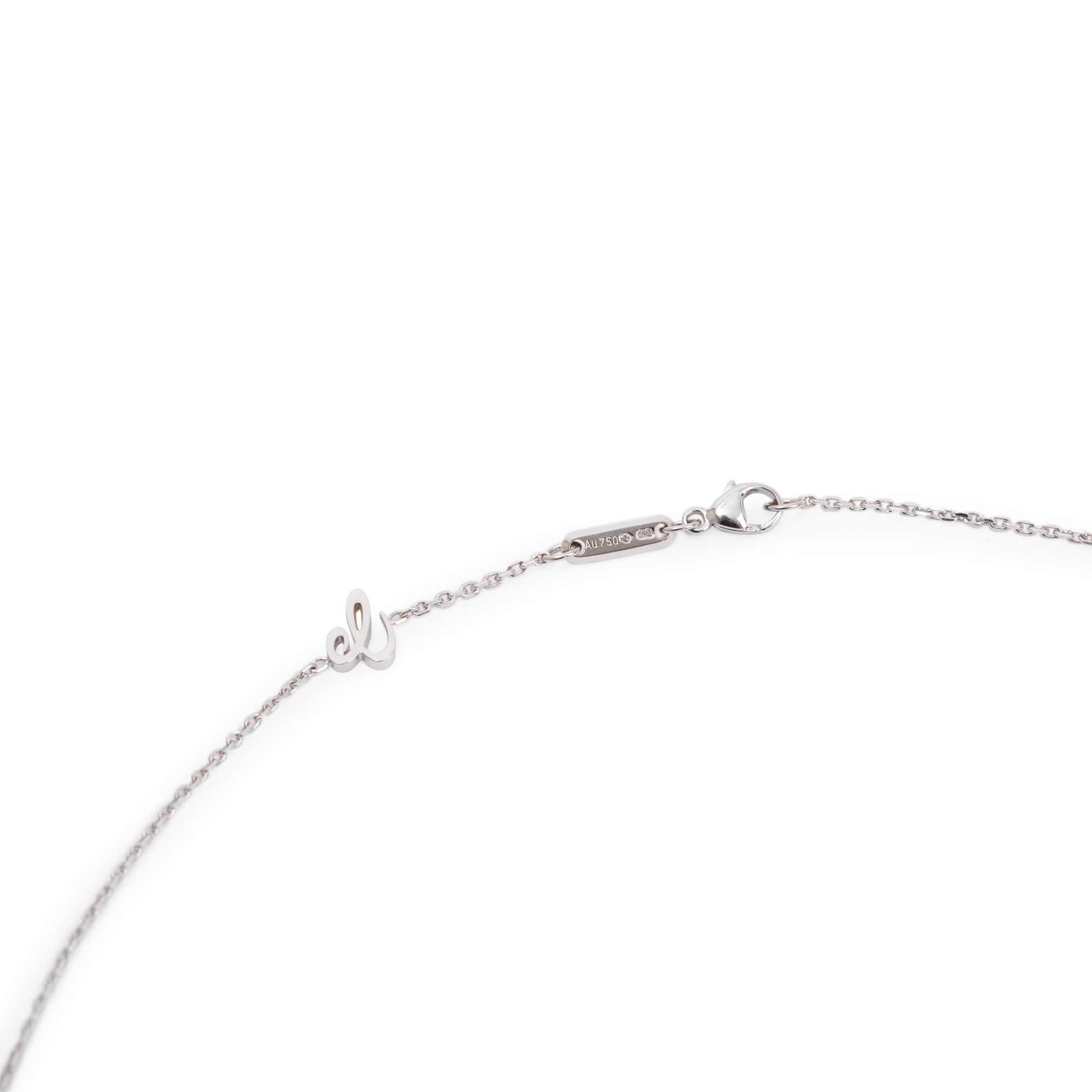 Chopard 18k White Gold Amethyst Imperiale Pendant Necklace