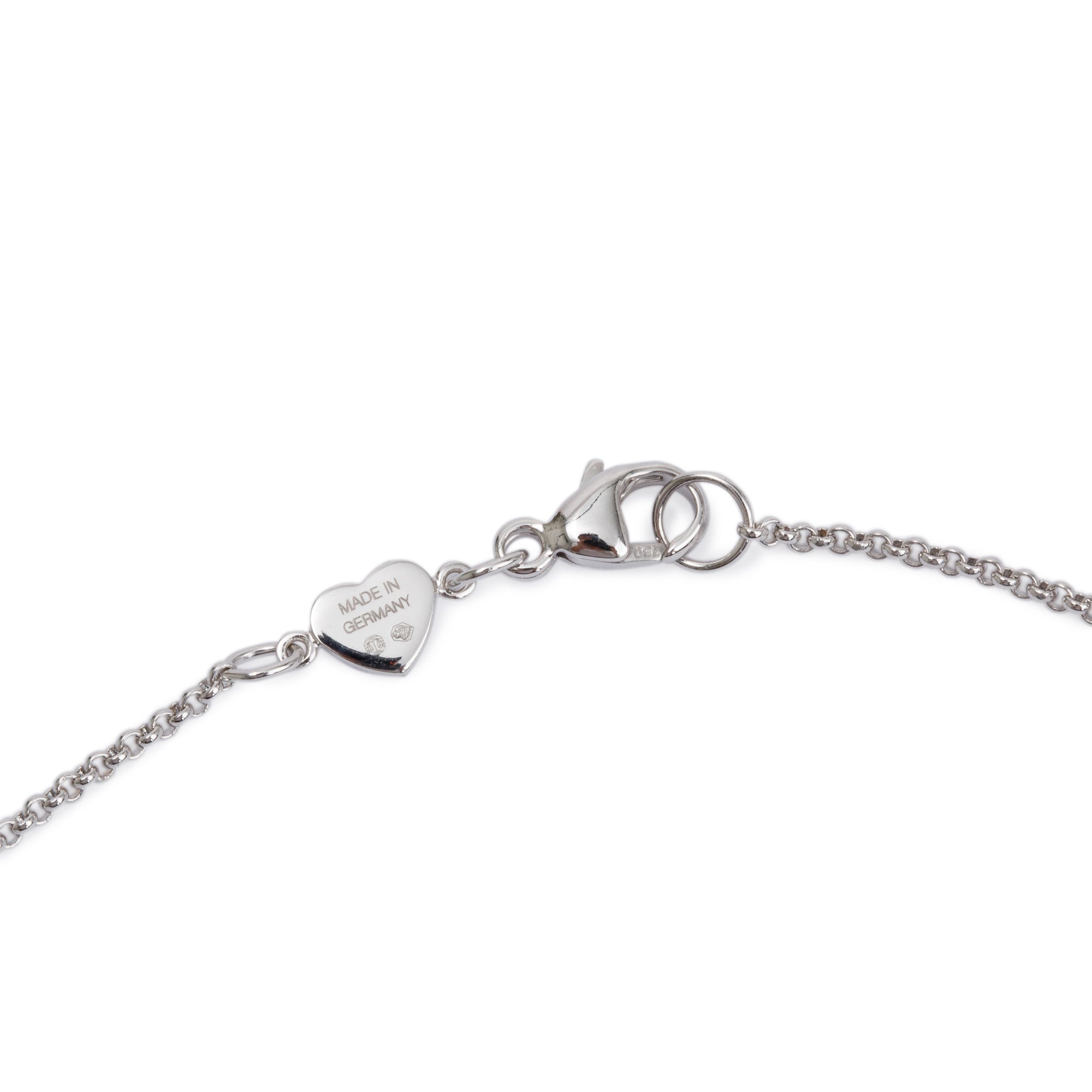 Chopard 18k White Gold Diamond My Happy Hearts Pendant Necklace