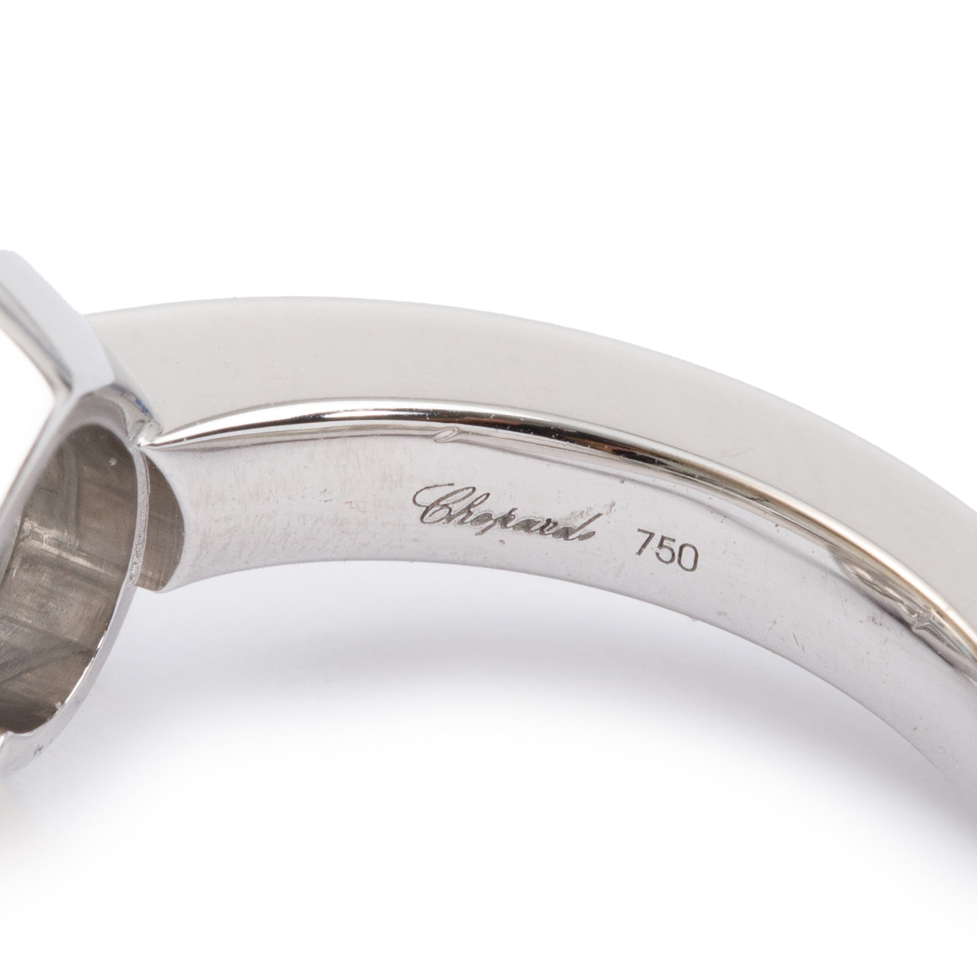 Chopard 18k White Gold Happy Diamonds Heart Ring, Size 6