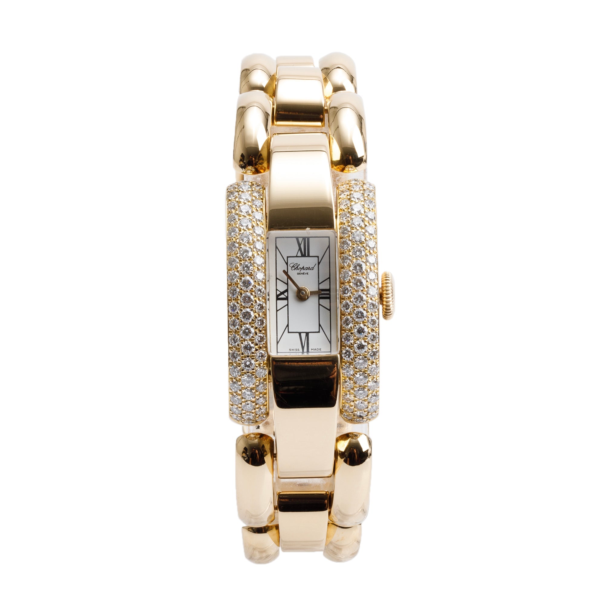 Chopard 18k Yellow Gold Diamond La Strada Watch