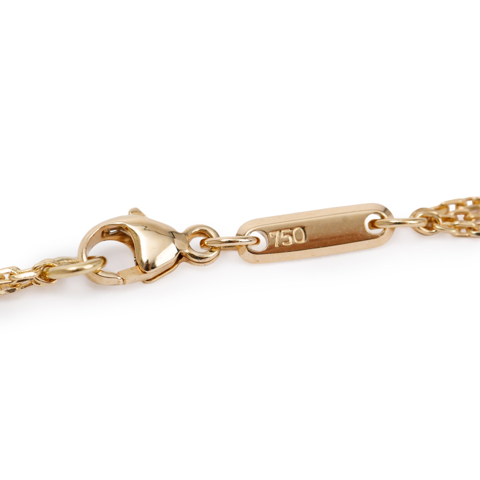 Chopard 18k Yellow Gold Happy Spirit Diamond Heart Pendant Necklace