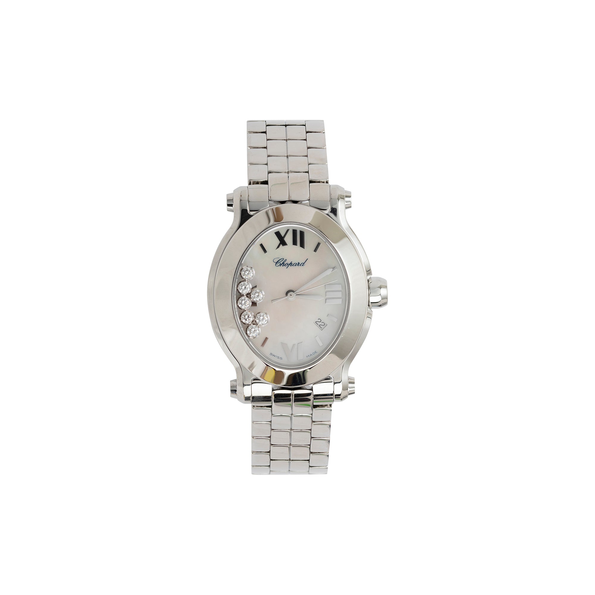 Chopard Happy Sport Diamond Oval Watch