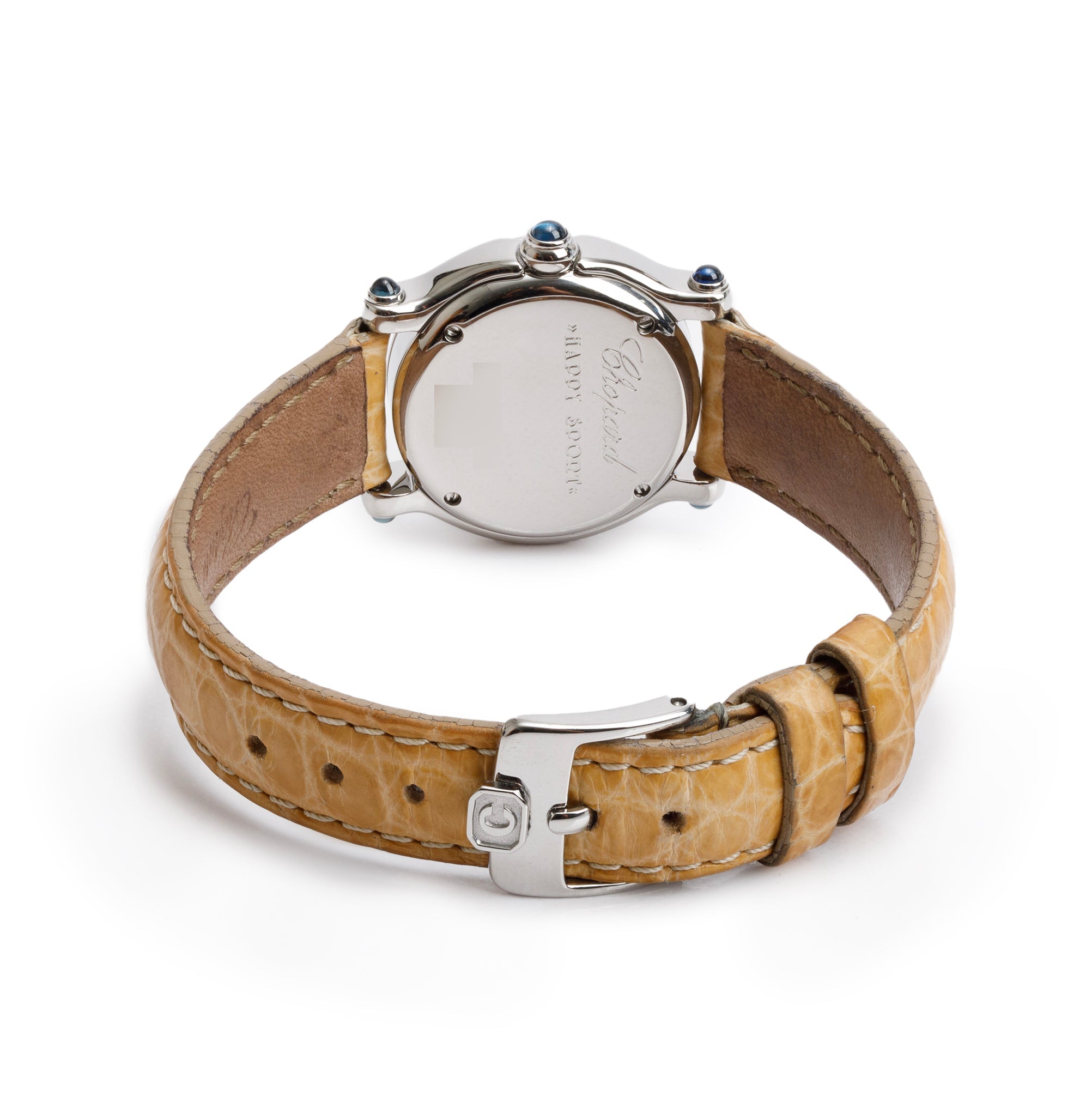 Chopard Stainless Steel Happy Sport Diamond 26 MM Quartz Watch w/ Box