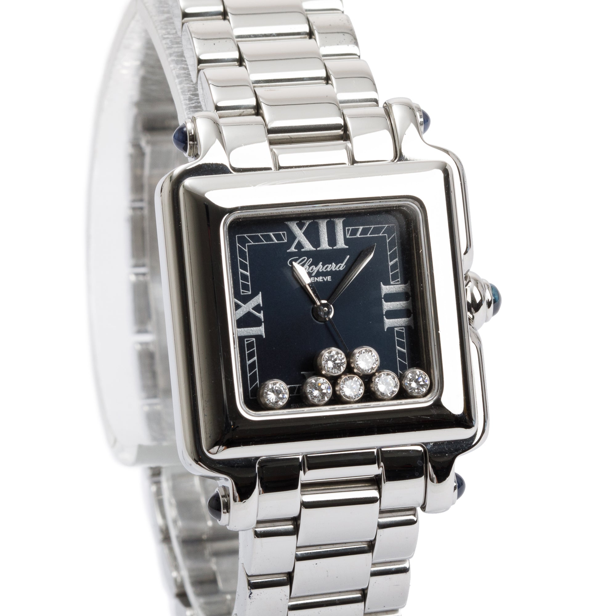 Chopard Stainless Steel Happy Sport Diamond Watch w/ Box & Papers