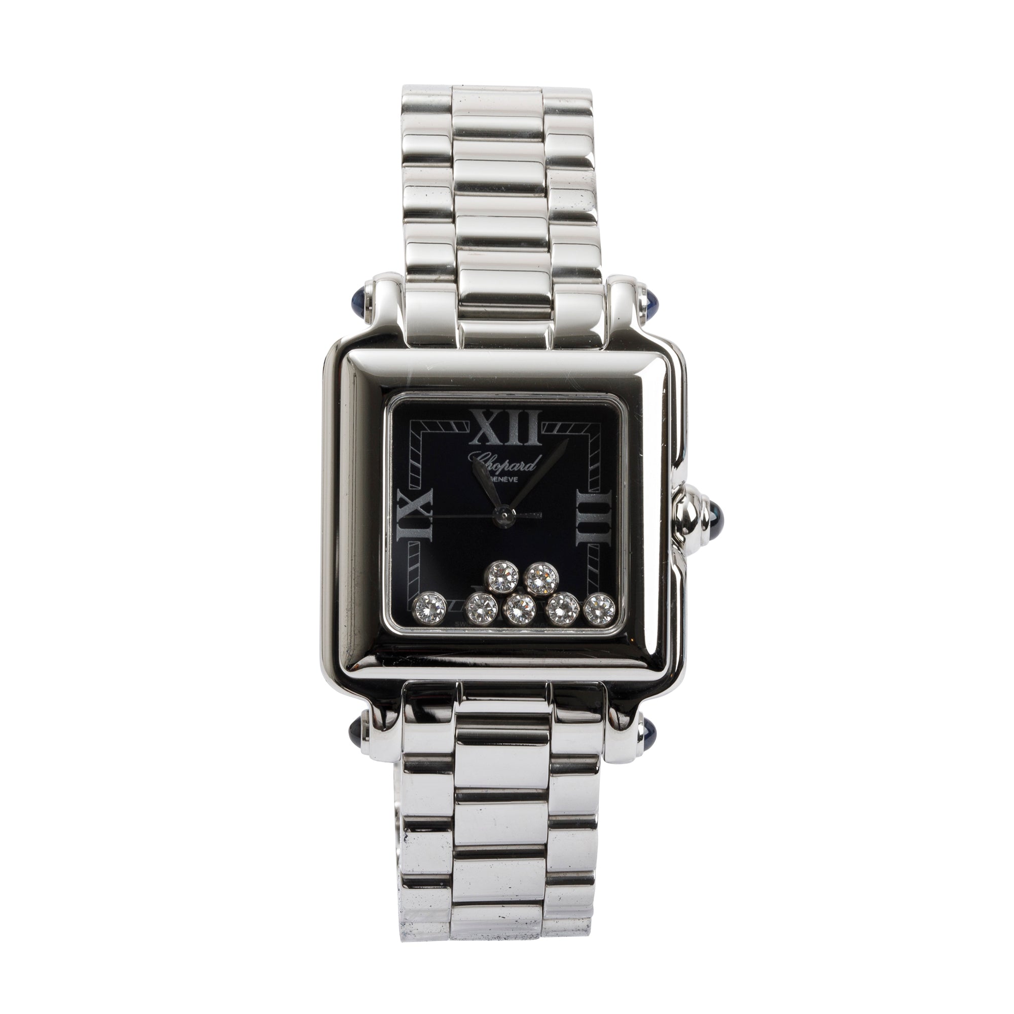 Chopard Stainless Steel Happy Sport Diamond Watch w/ Box & Papers