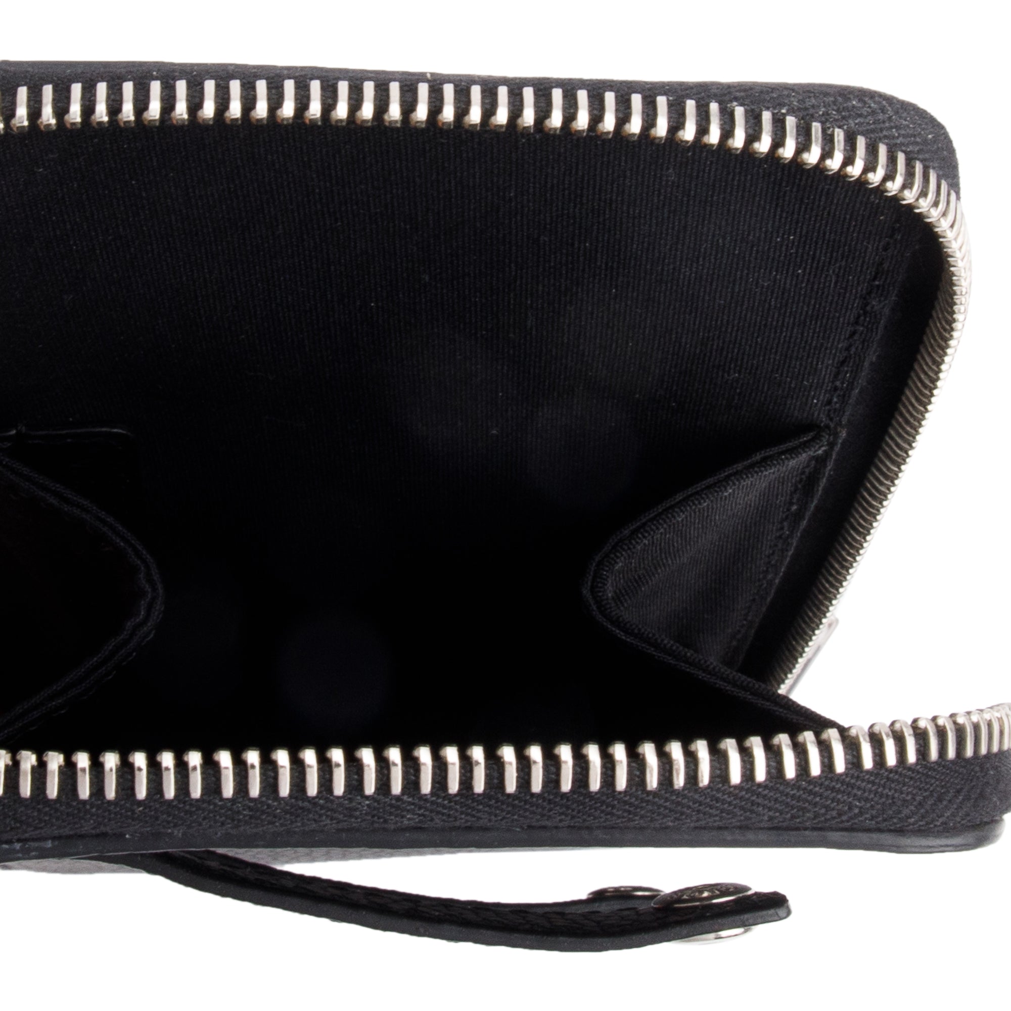 Christian 2020 Dior Black Leather Saddle Bag w/ Zip Pouch