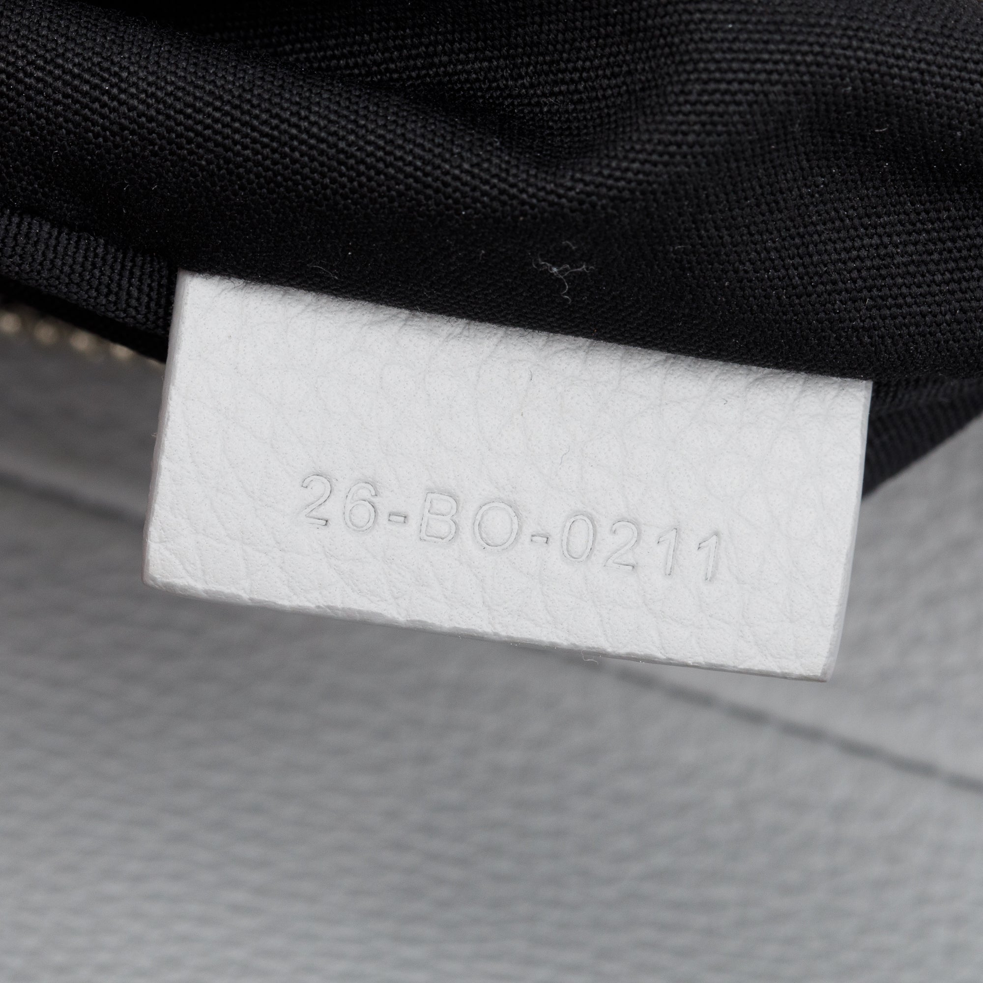 Christian 2021 Grey Calfskin Leather Saddle Bag